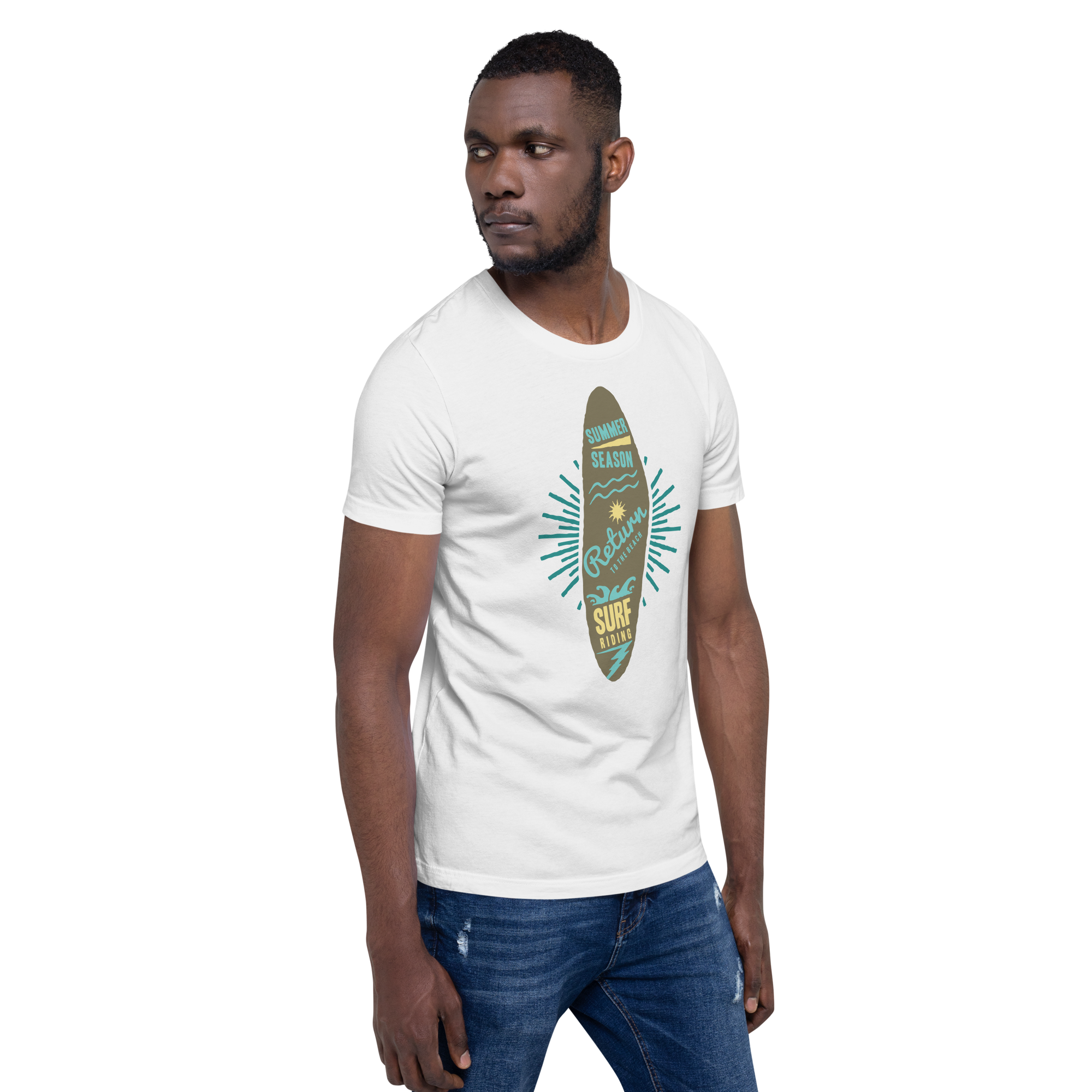 Unisex-T-Shirt – Surfbrett