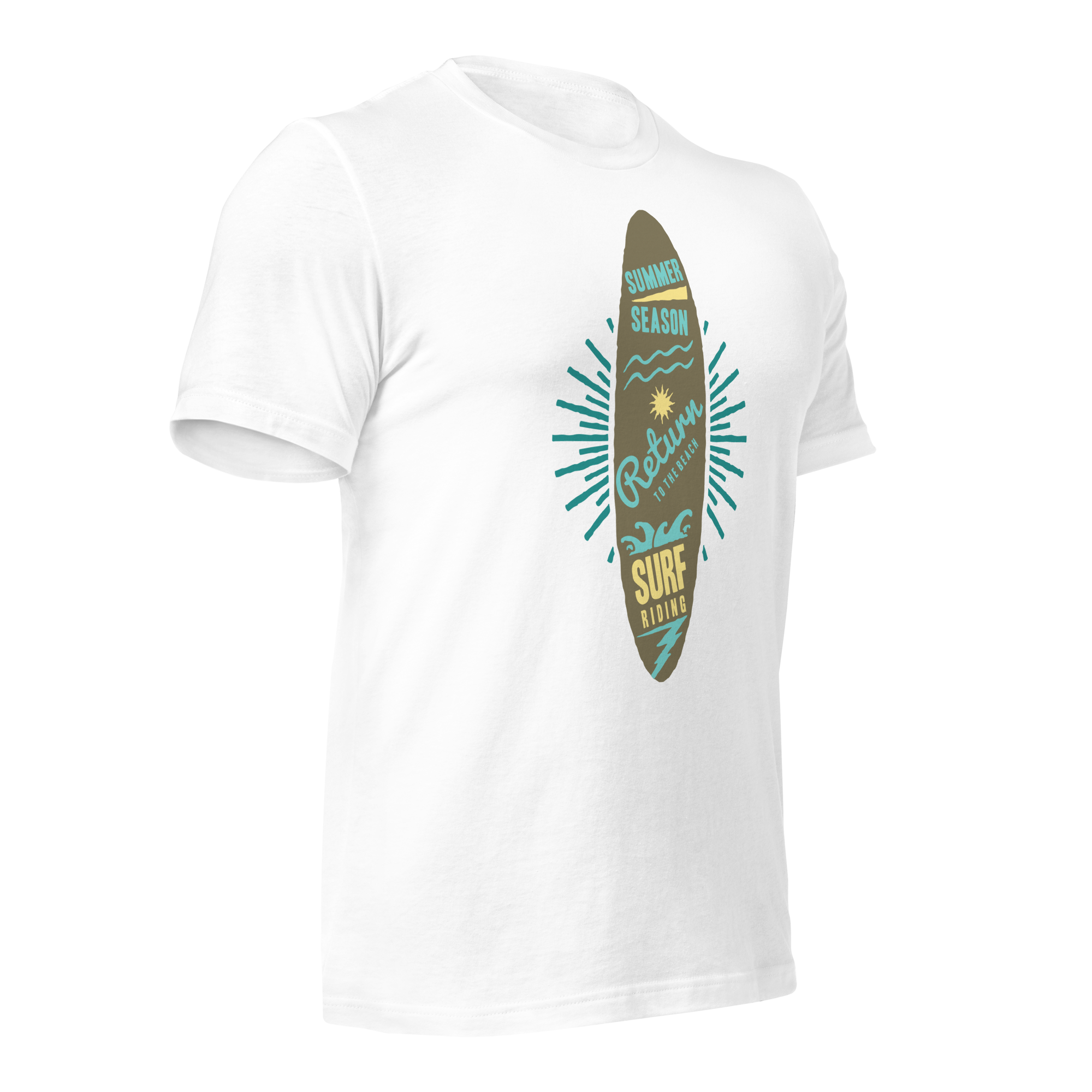 Unisex-T-Shirt – Surfbrett