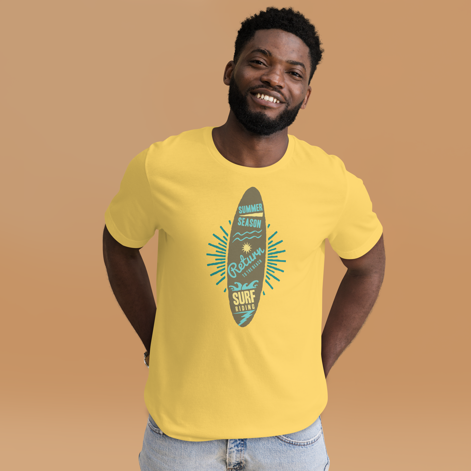 Unisex-T-Shirt – Surfbrett