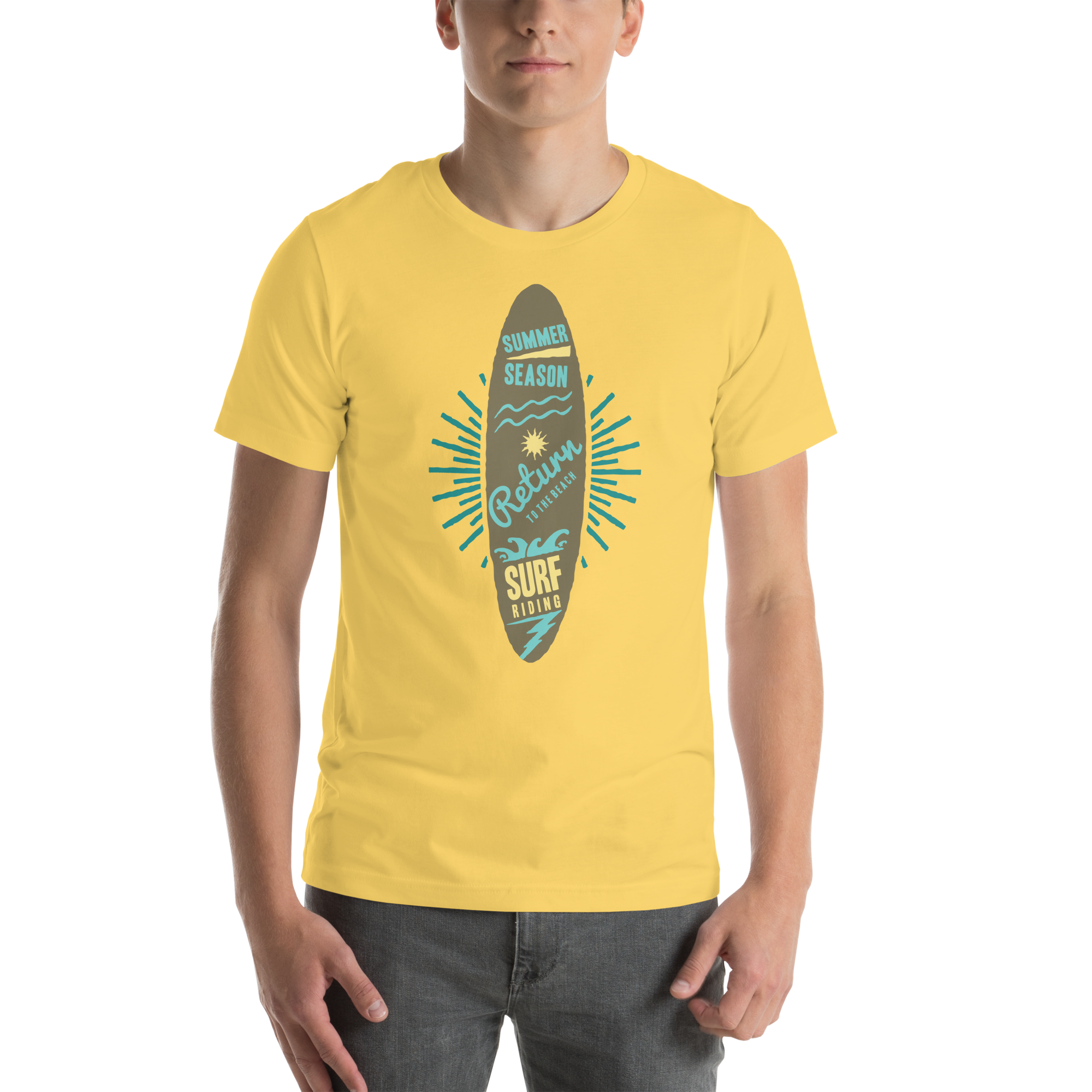 Unisex-T-Shirt – Surfbrett