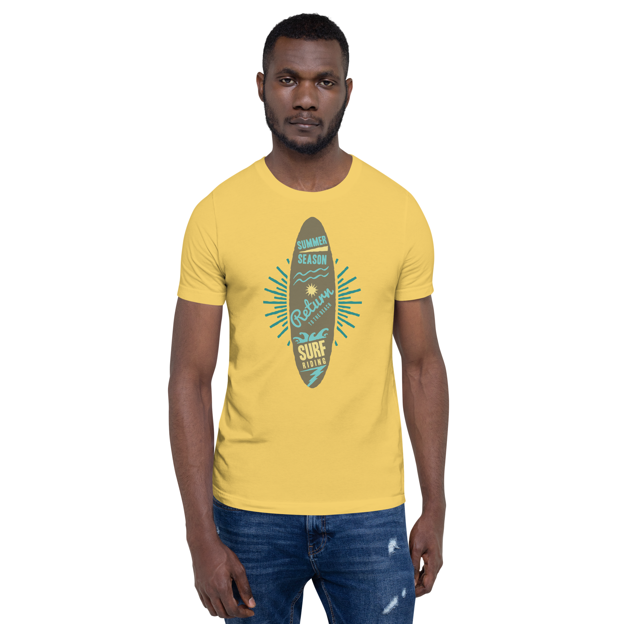 Unisex-T-Shirt – Surfbrett