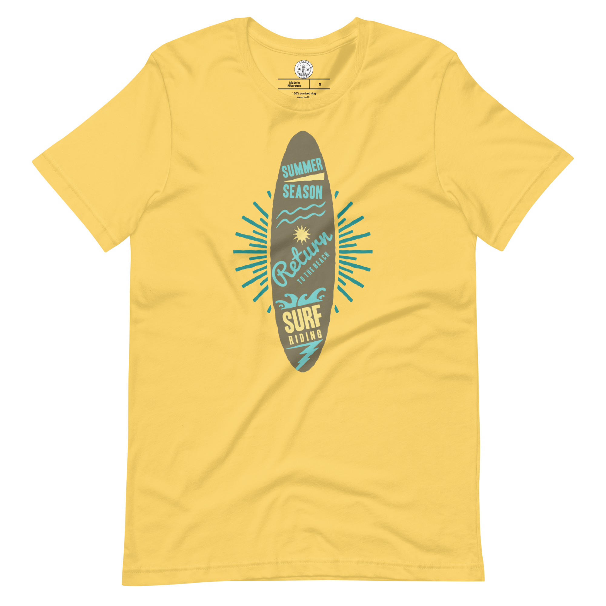 Unisex-T-Shirt – Surfbrett