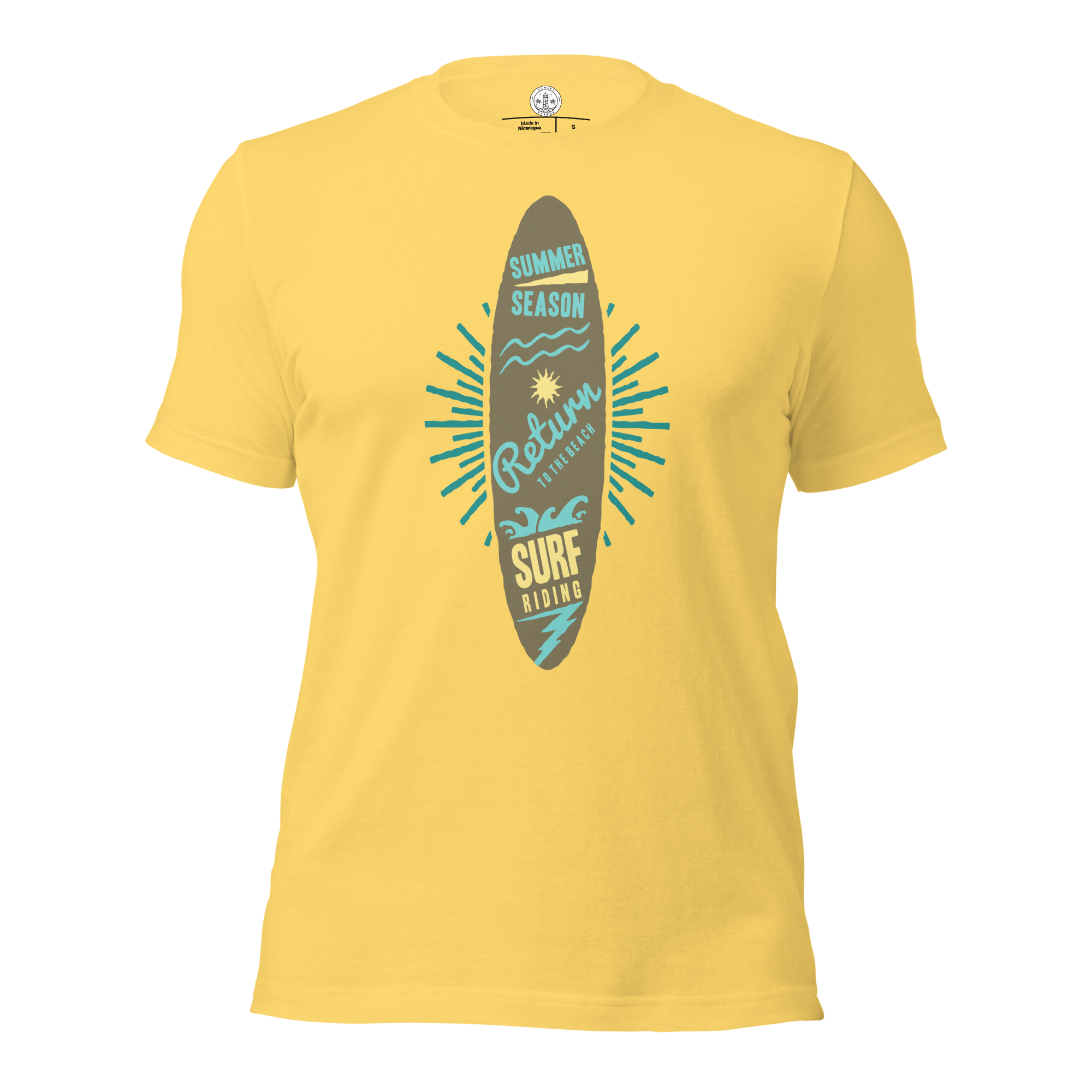 Unisex-T-Shirt – Surfbrett