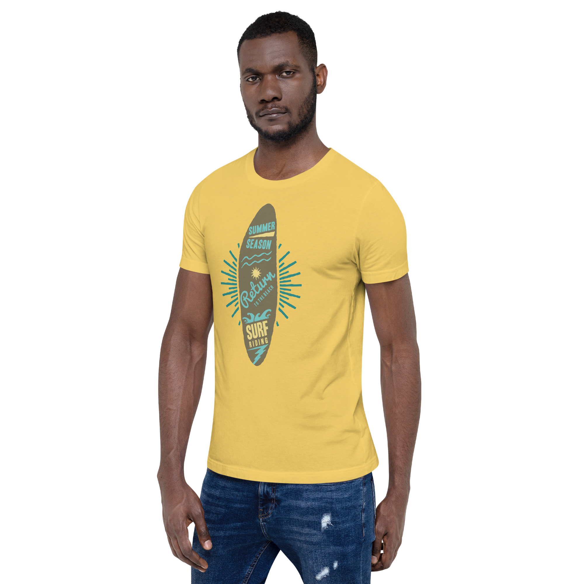 Unisex-T-Shirt – Surfbrett