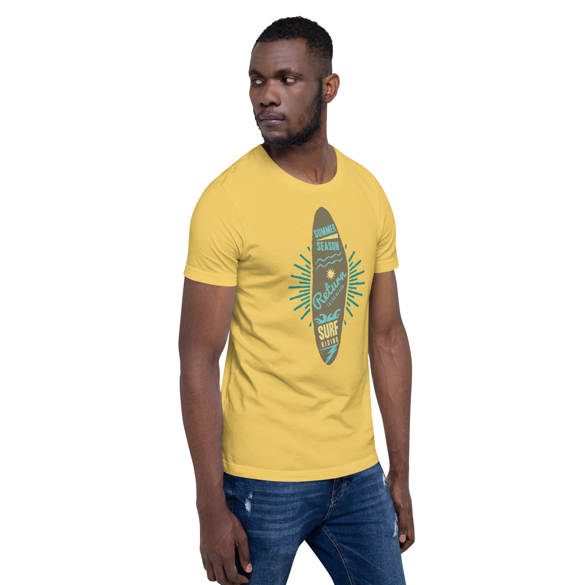 Unisex-T-Shirt – Surfbrett