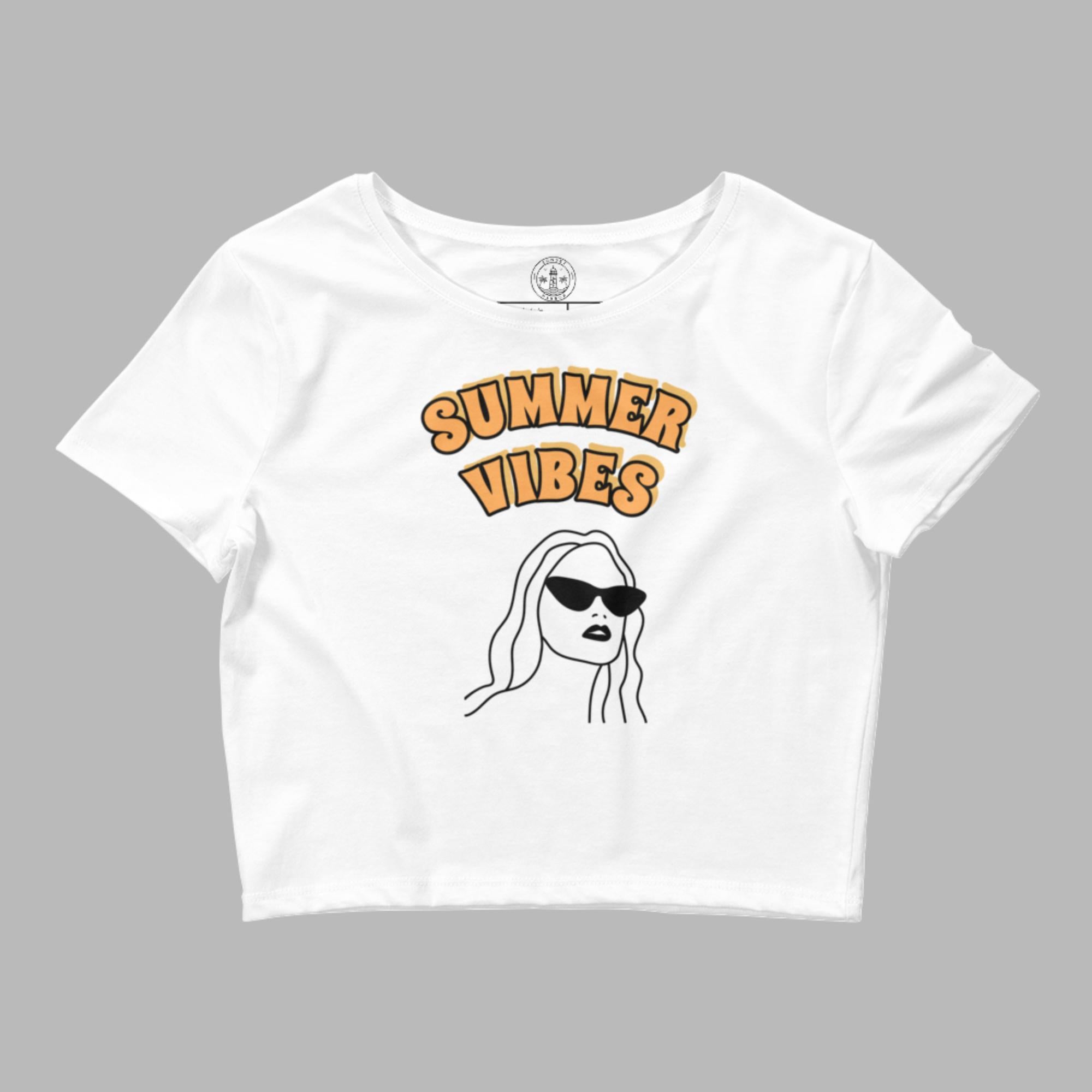 Camiseta corta para mujer - Summer Vibes