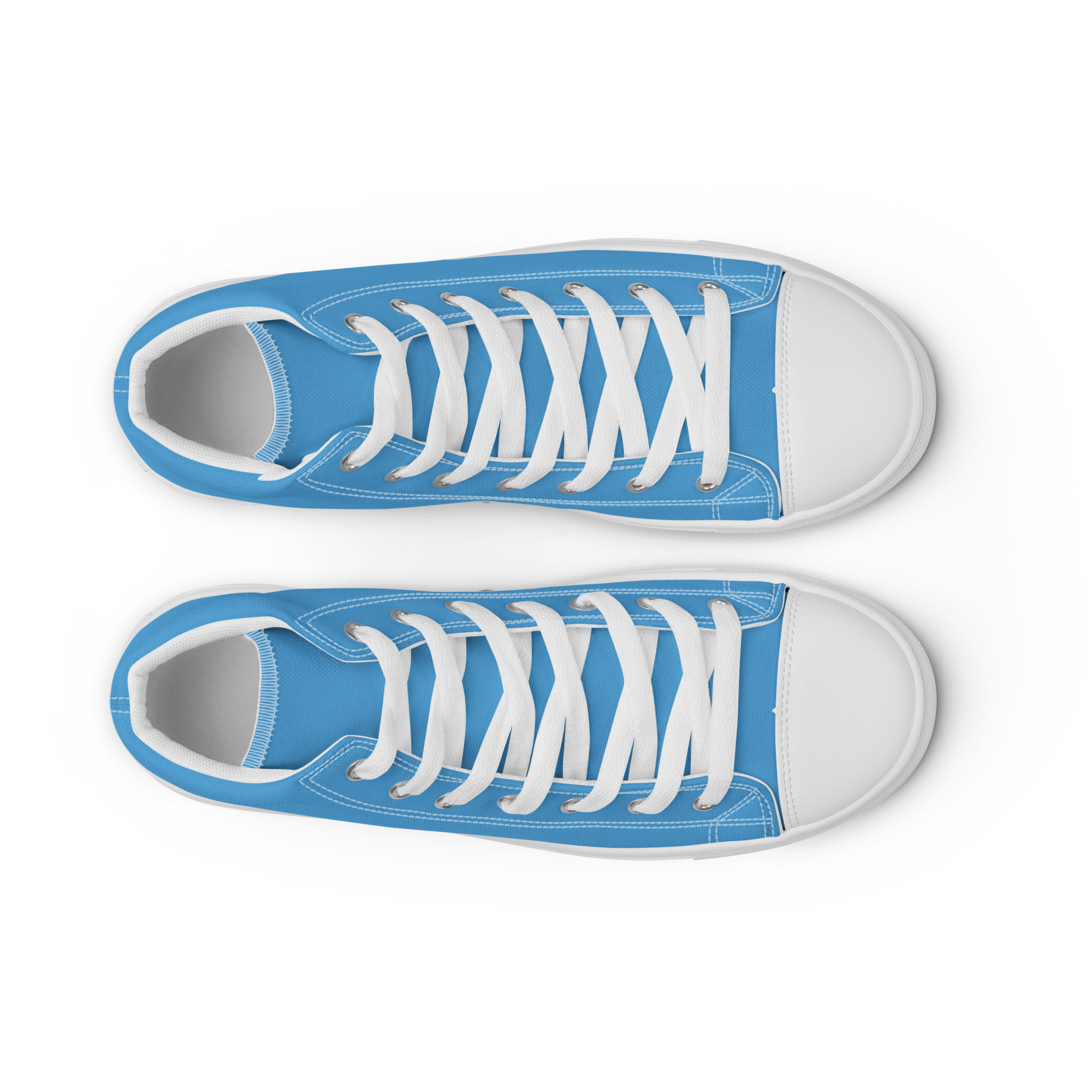 Women’s high top canvas shoes - Ocean Blue