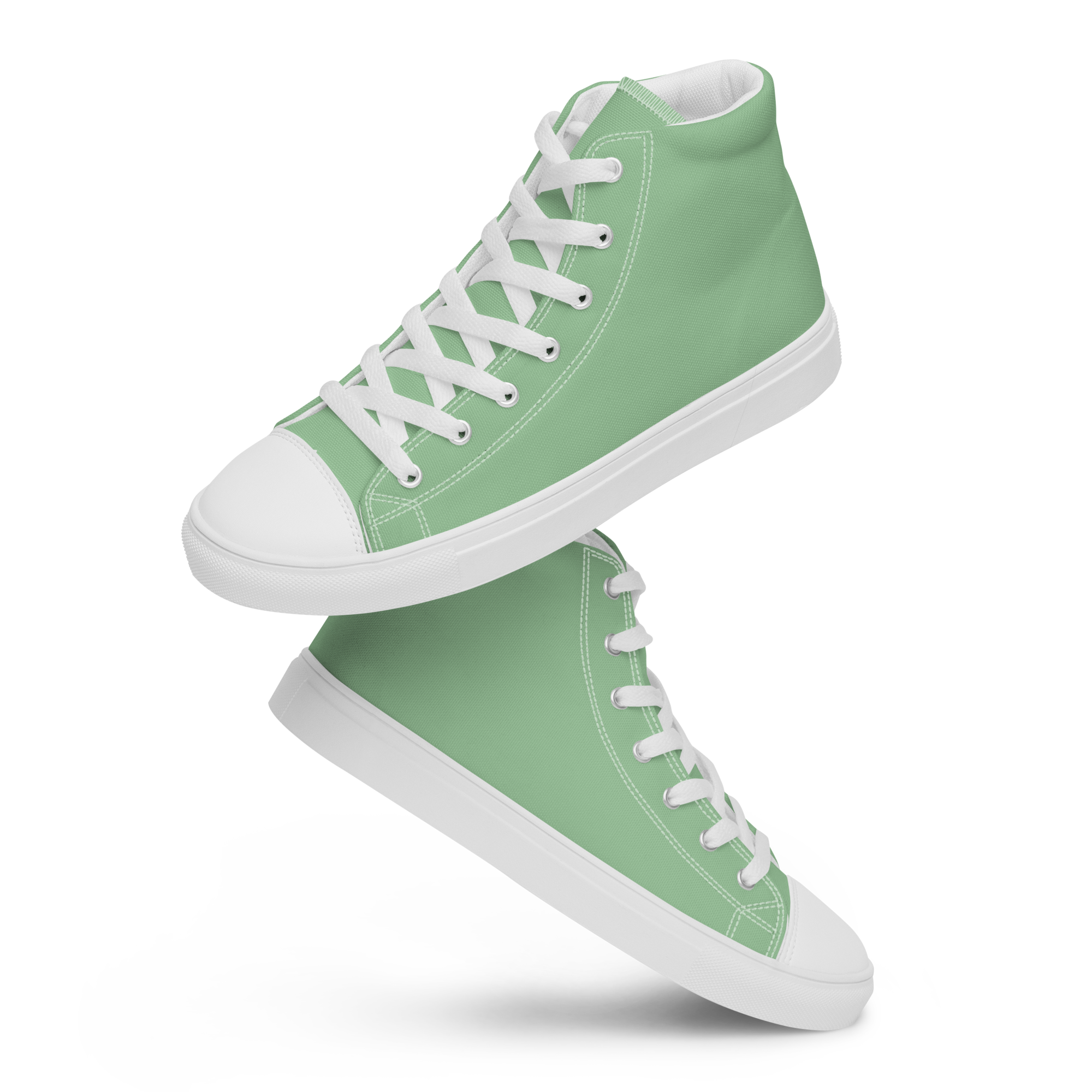 Women’s high top canvas shoes - Palm Green