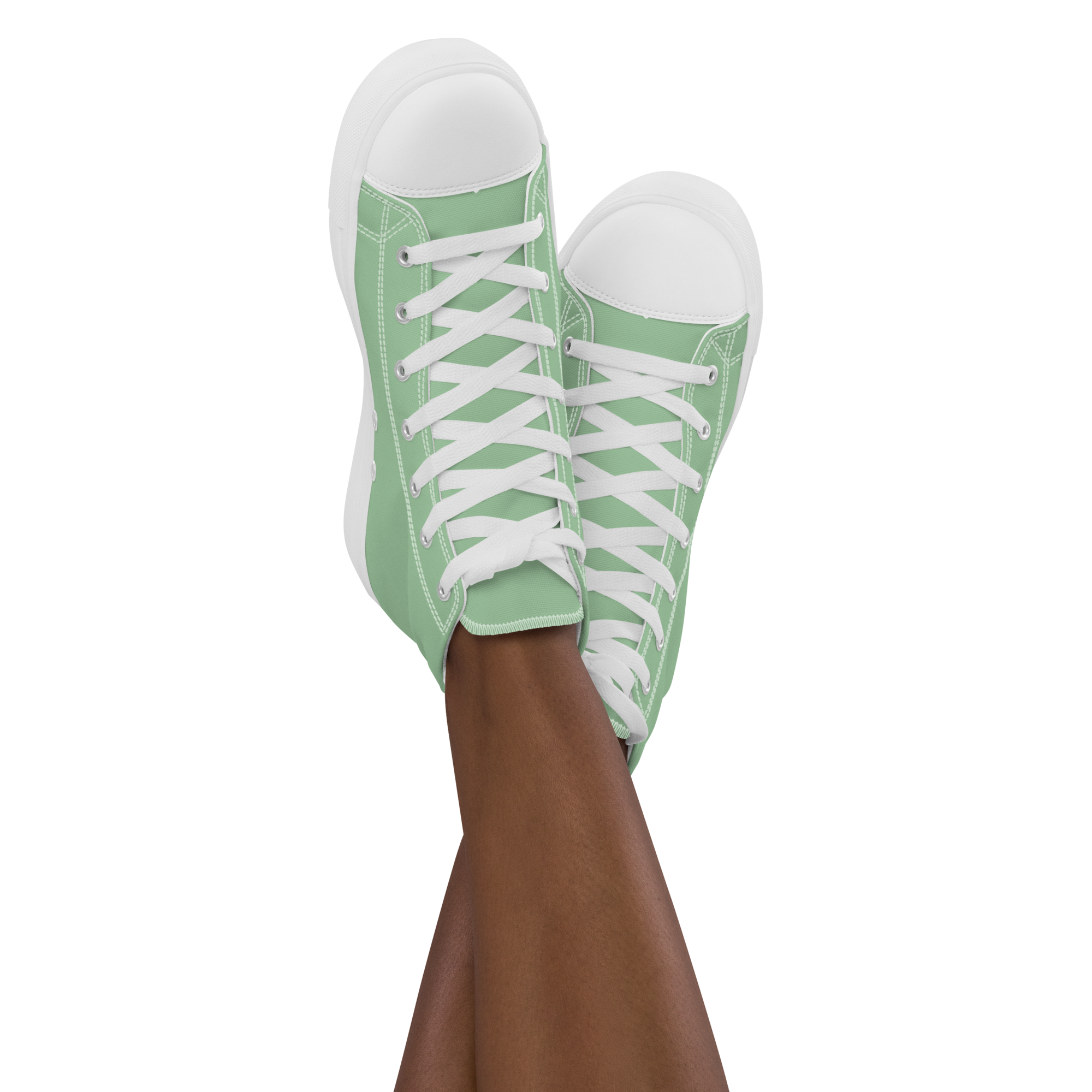 Women’s high top canvas shoes - Palm Green