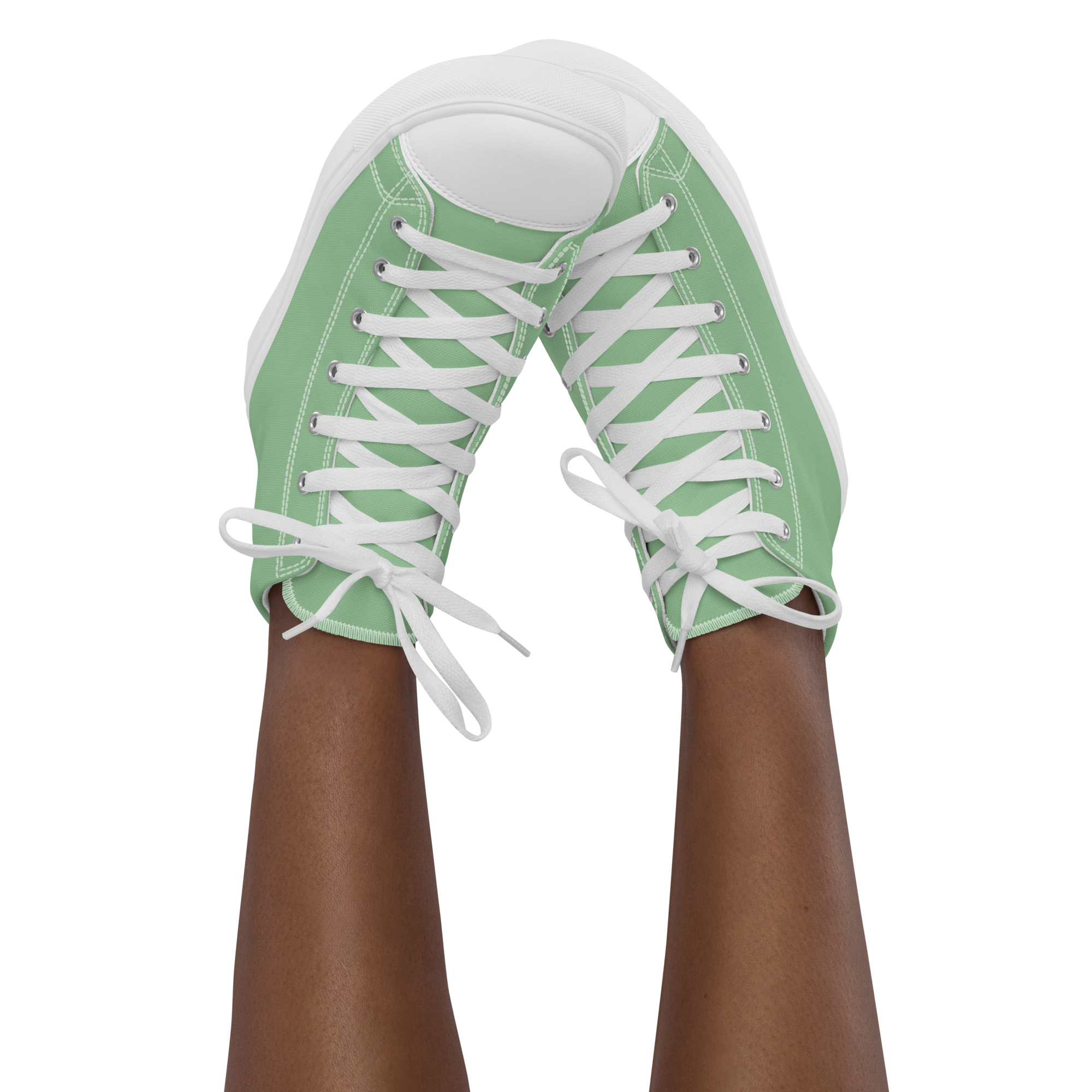 Women’s high top canvas shoes - Palm Green