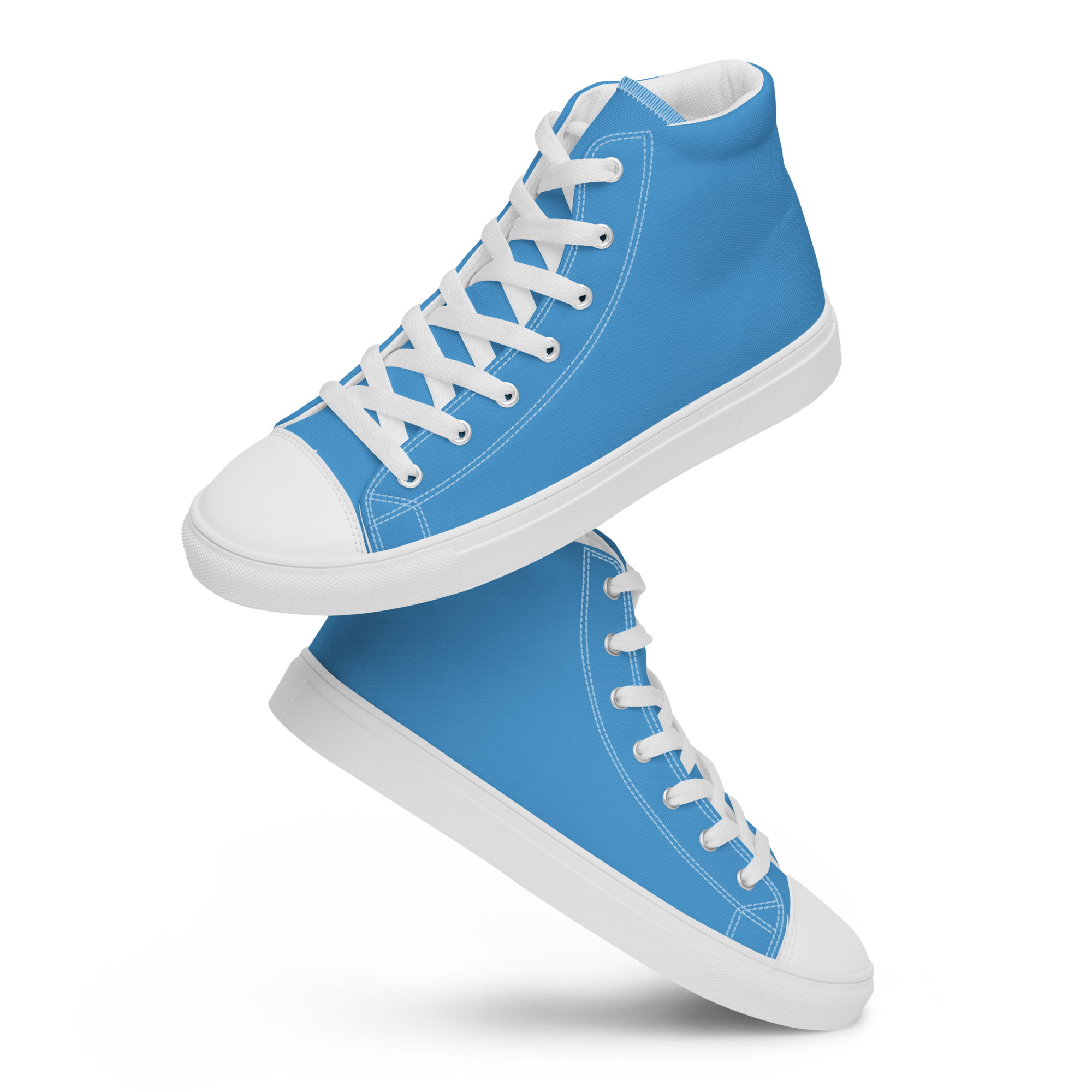 Women’s high top canvas shoes - Ocean Blue