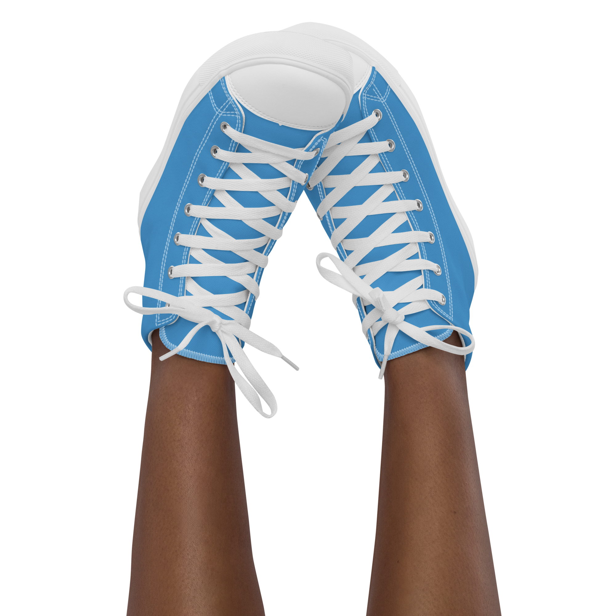 Women’s high top canvas shoes - Ocean Blue