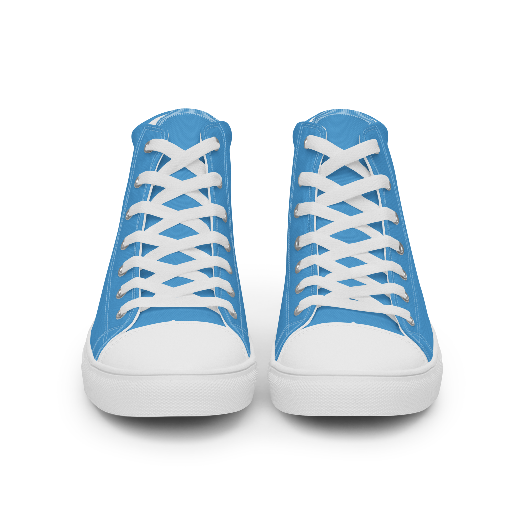 Women’s high top canvas shoes - Ocean Blue