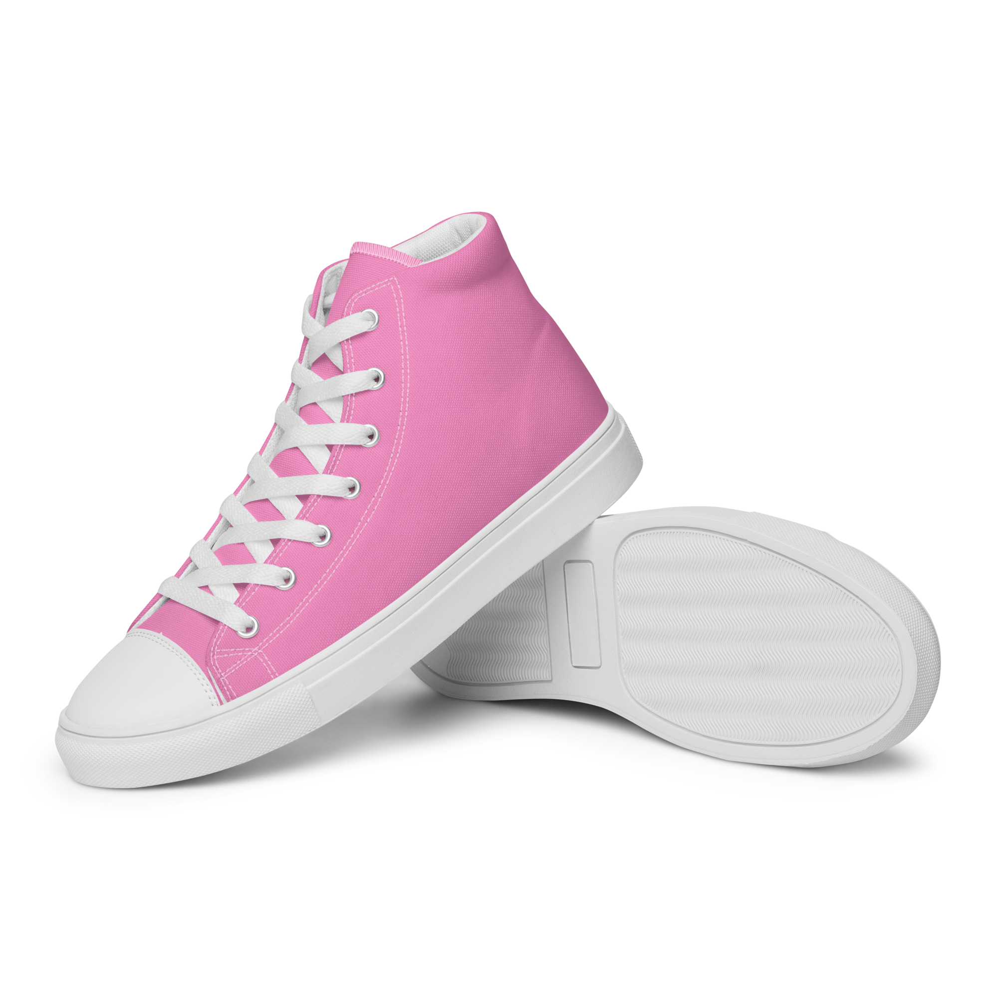 Women’s high top canvas shoes - Tropical Pink