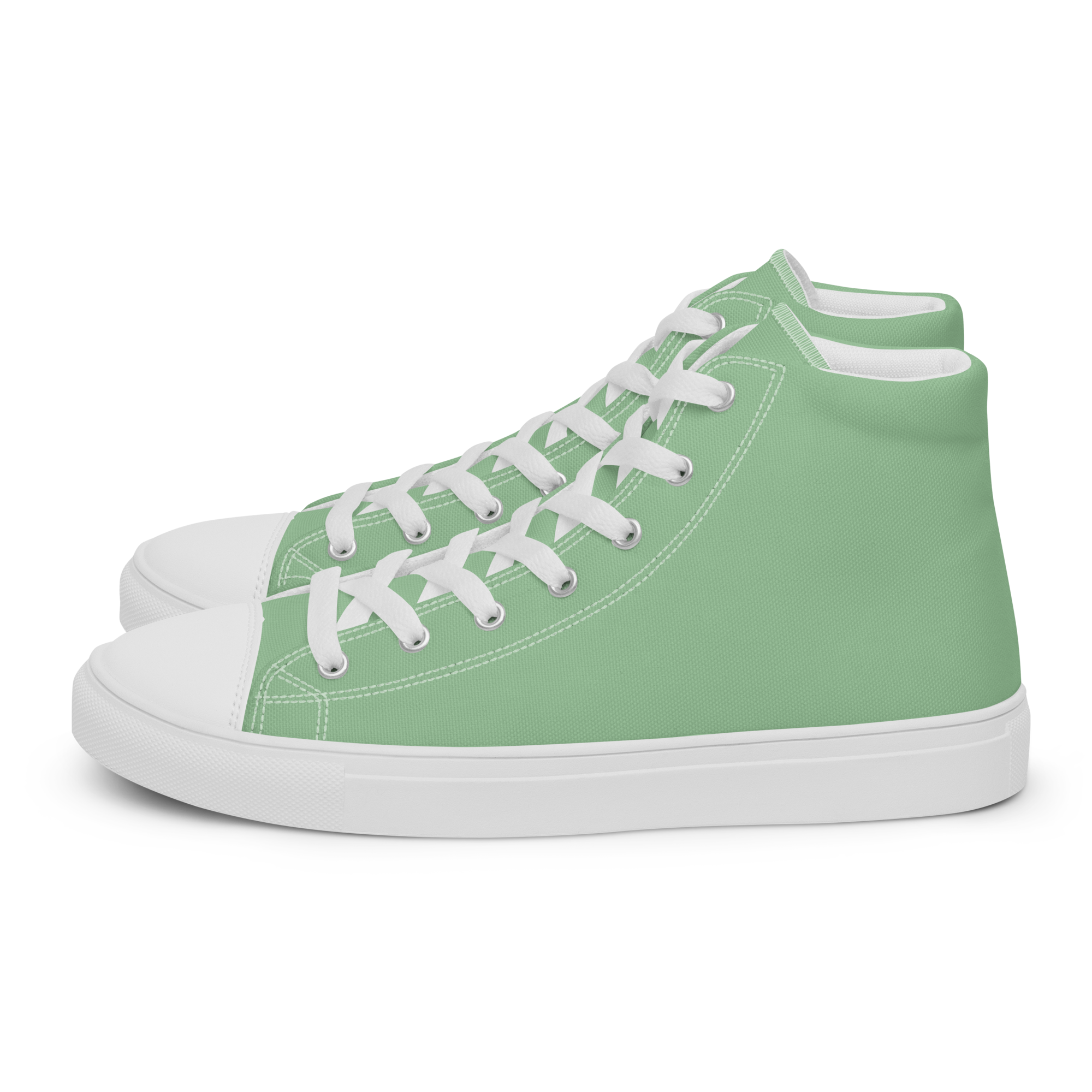 Women’s high top canvas shoes - Palm Green