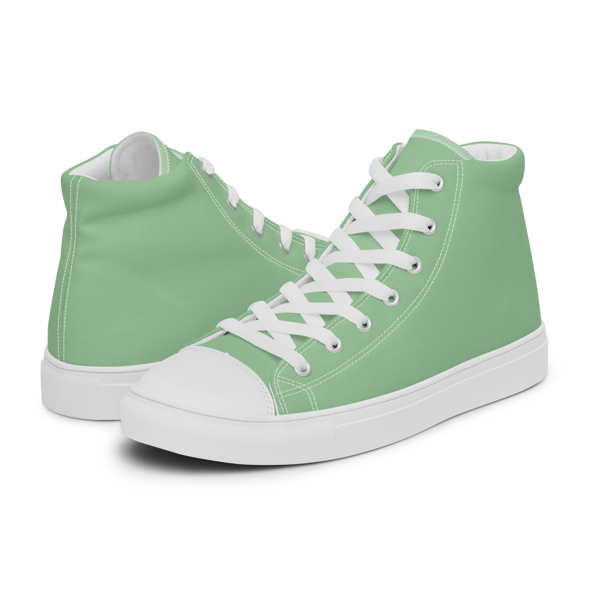 Women’s high top canvas shoes - Palm Green