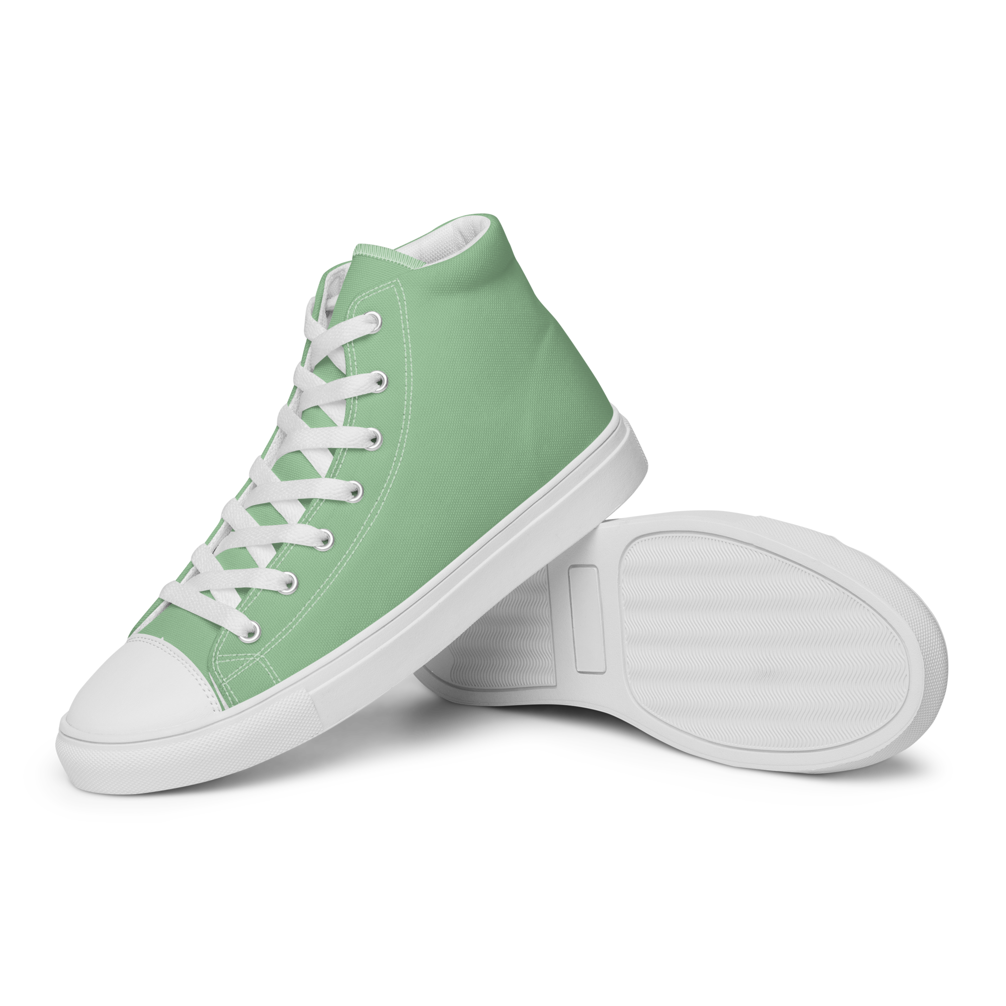 Women’s high top canvas shoes - Palm Green