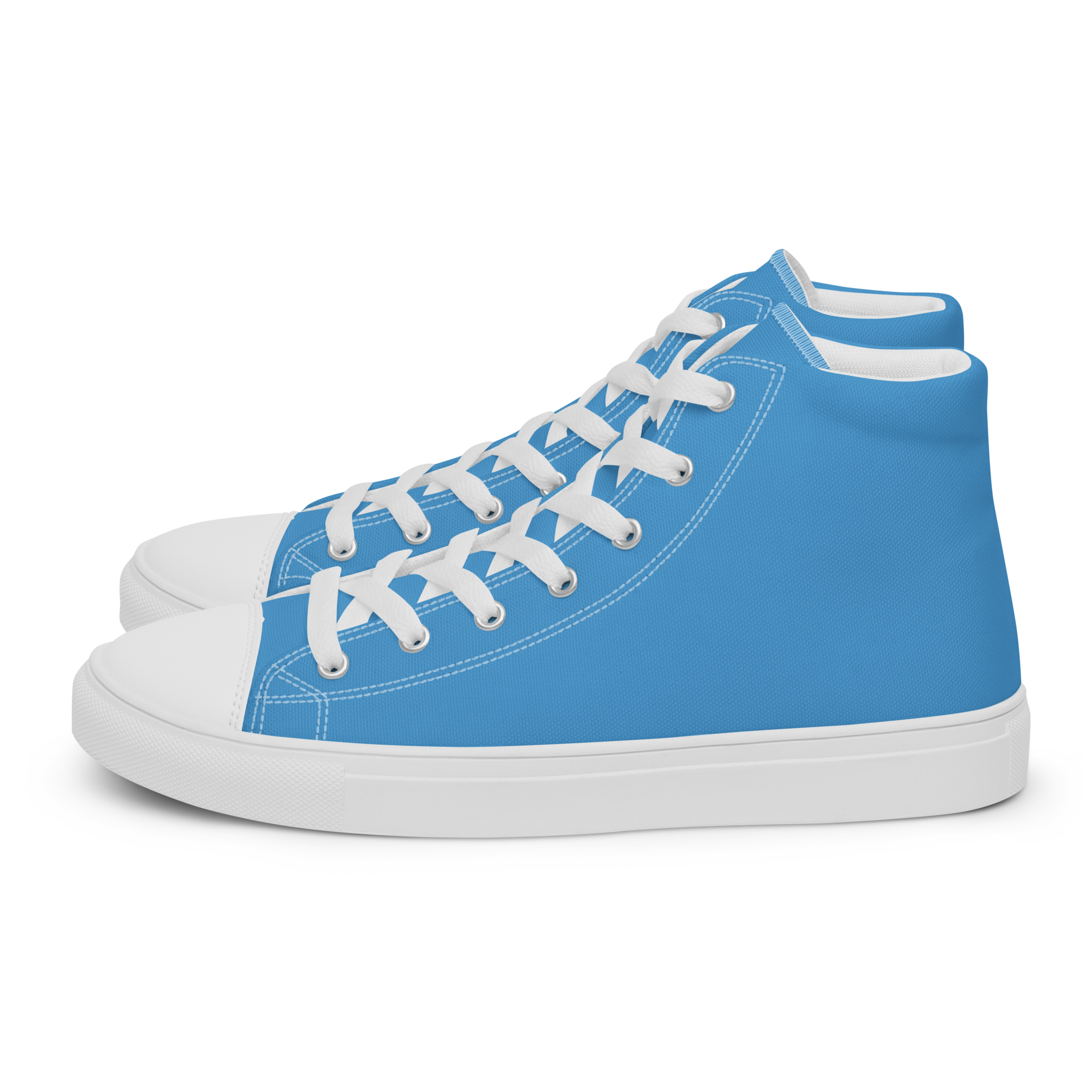 Women’s high top canvas shoes - Ocean Blue