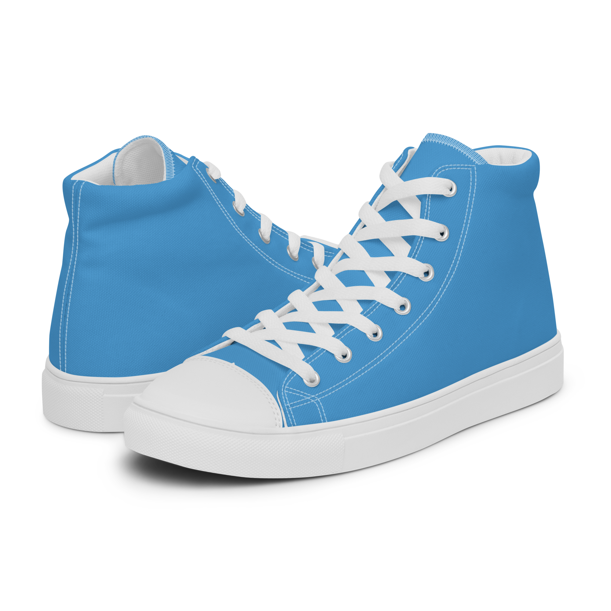 Women’s high top canvas shoes - Ocean Blue