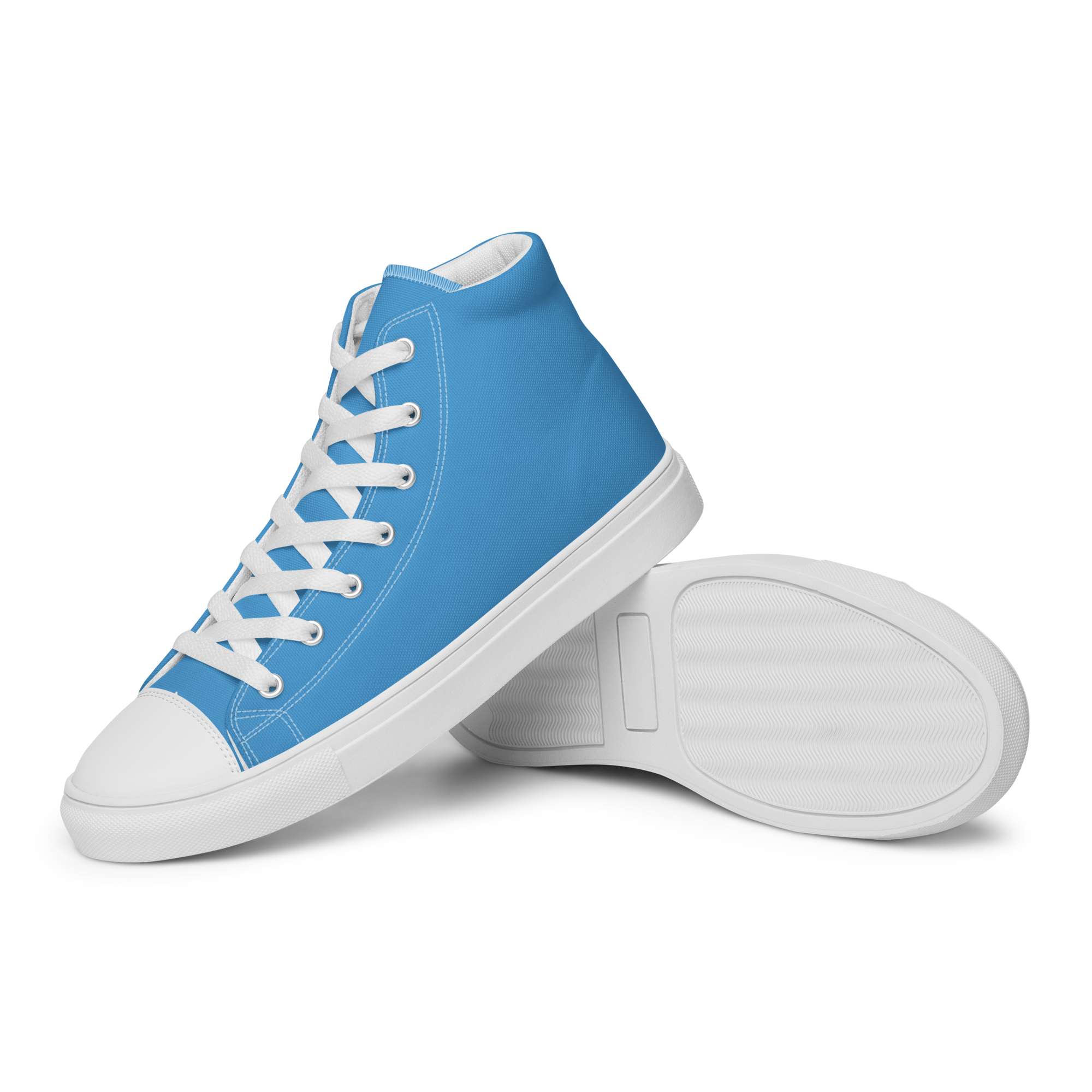 Women’s high top canvas shoes - Ocean Blue