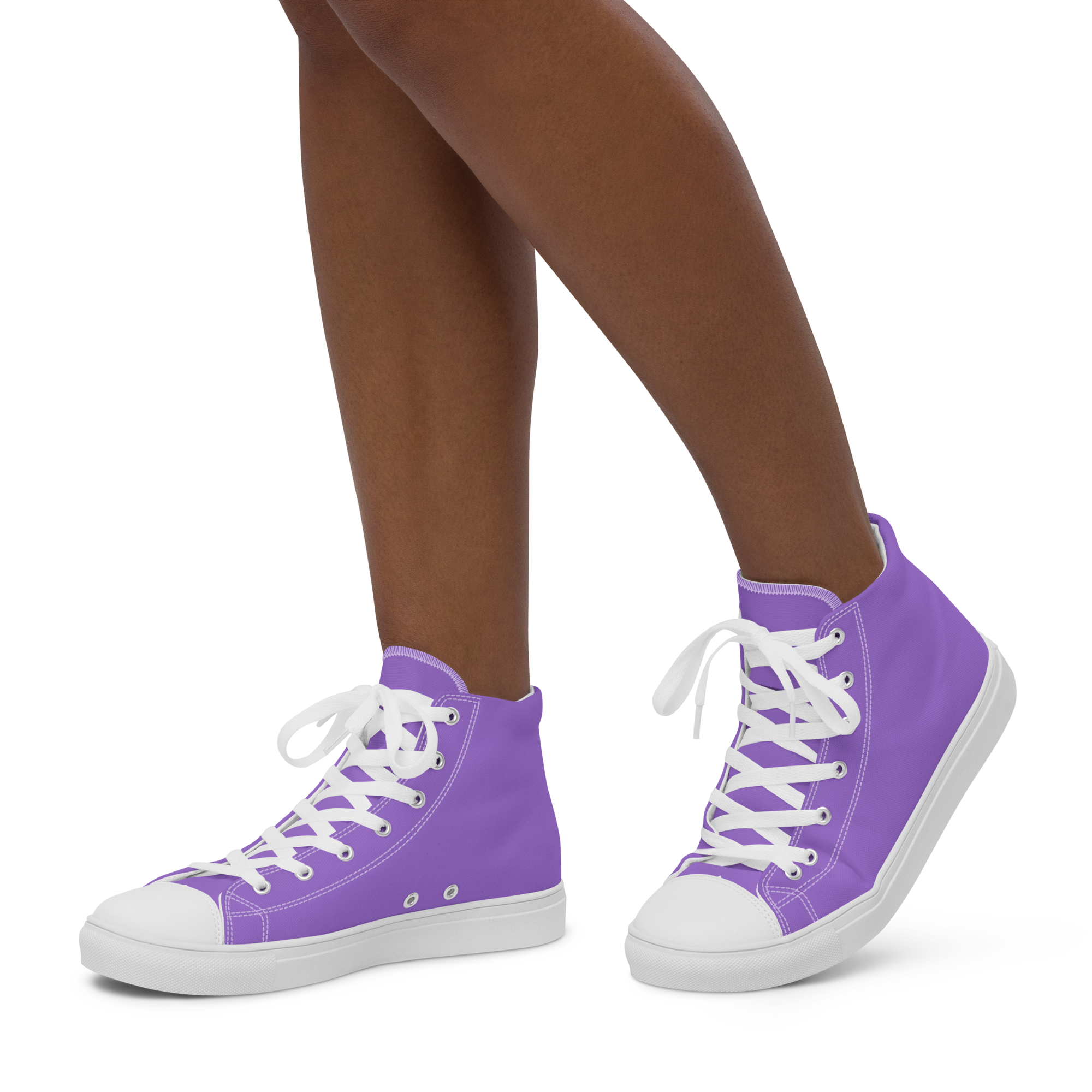 Women’s high top canvas shoes - Coastal Purple