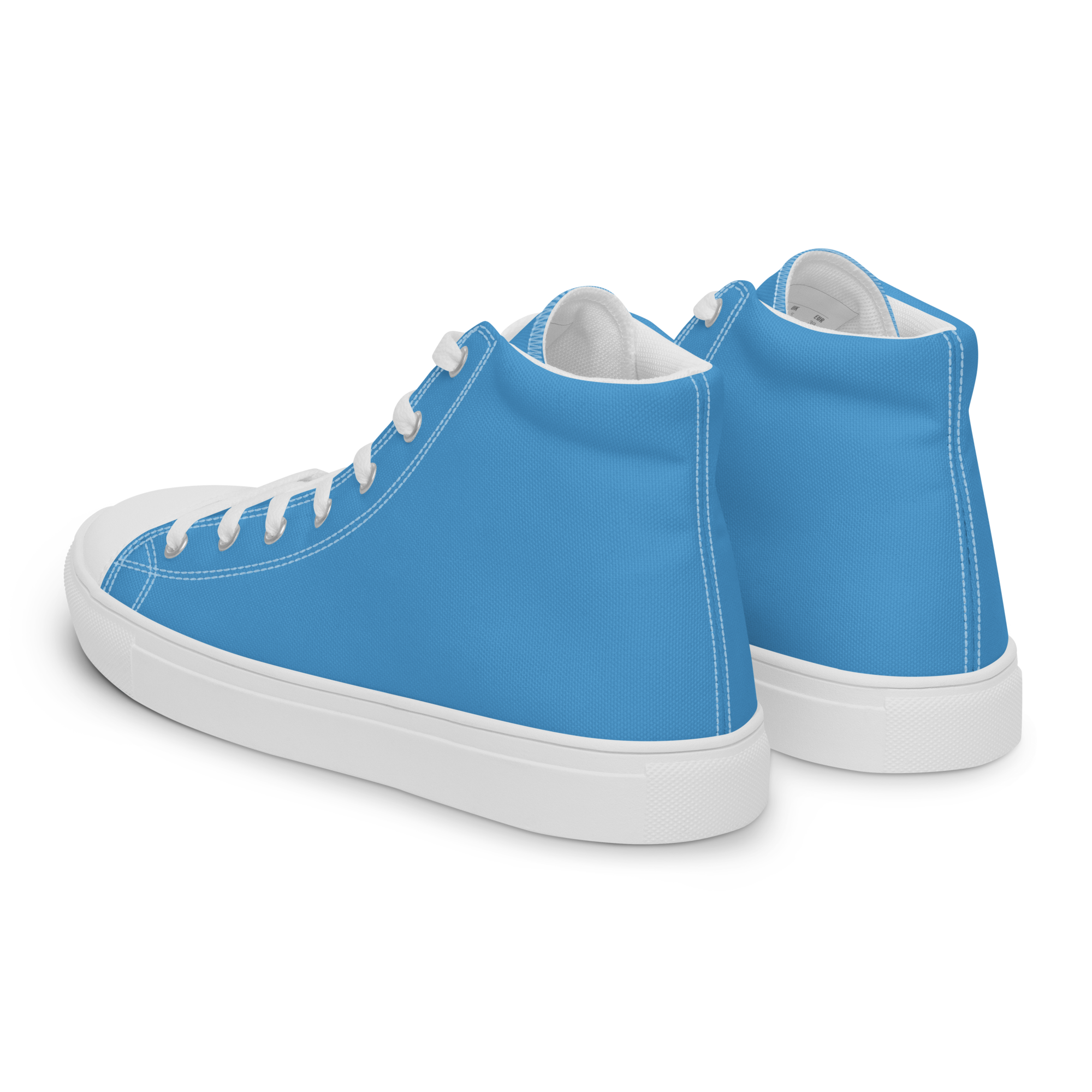 Women’s high top canvas shoes - Ocean Blue