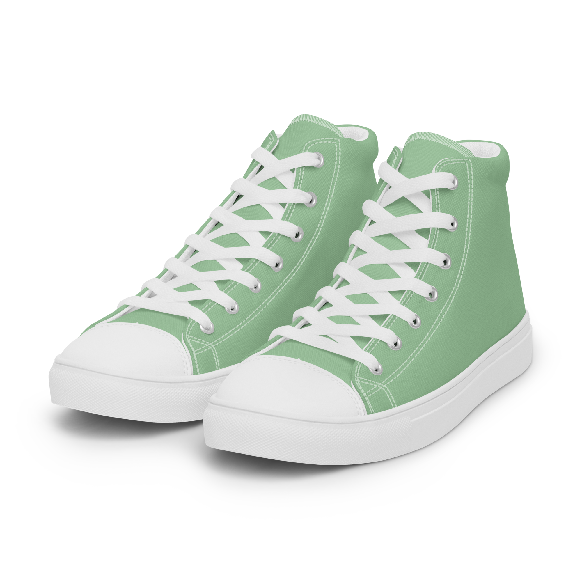 Women’s high top canvas shoes - Palm Green