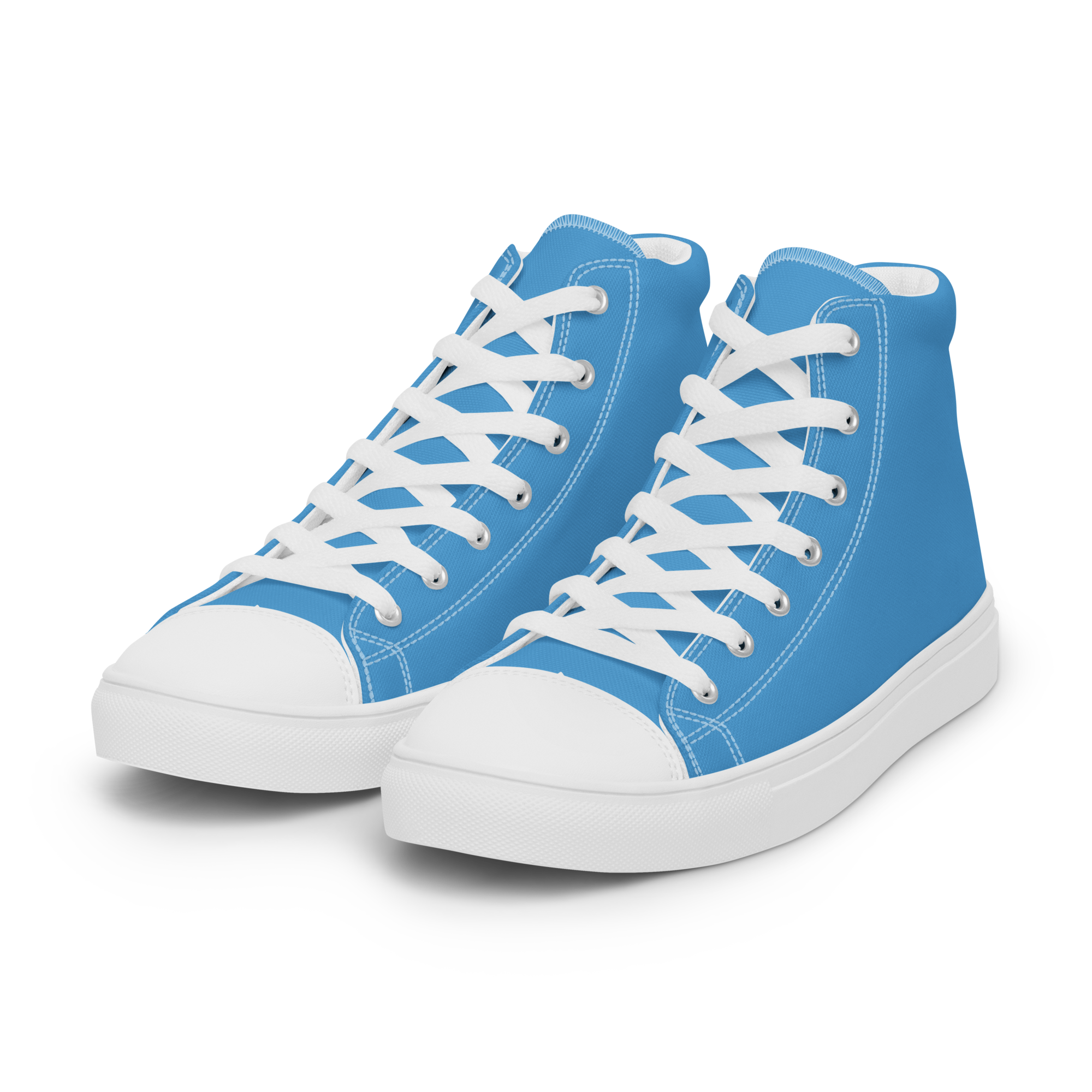 Women’s high top canvas shoes - Ocean Blue