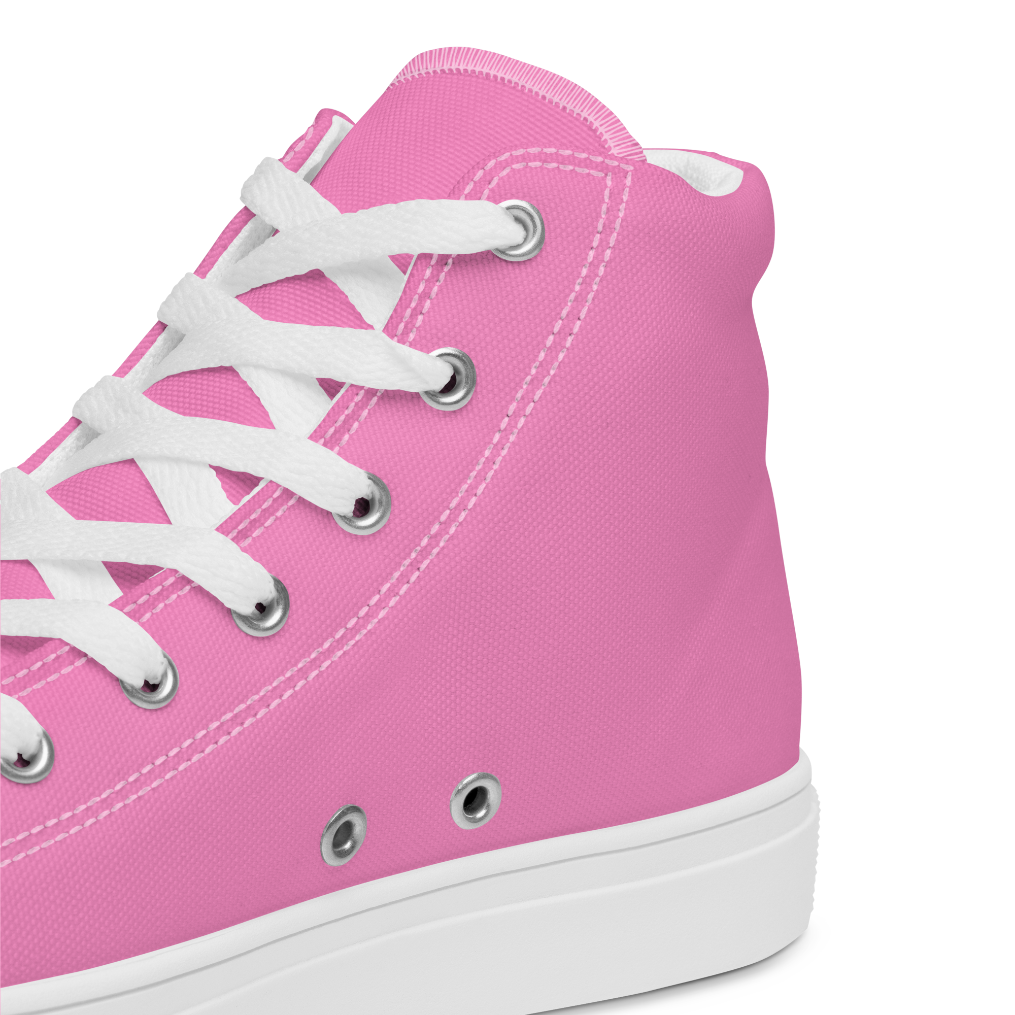 Women’s high top canvas shoes - Tropical Pink