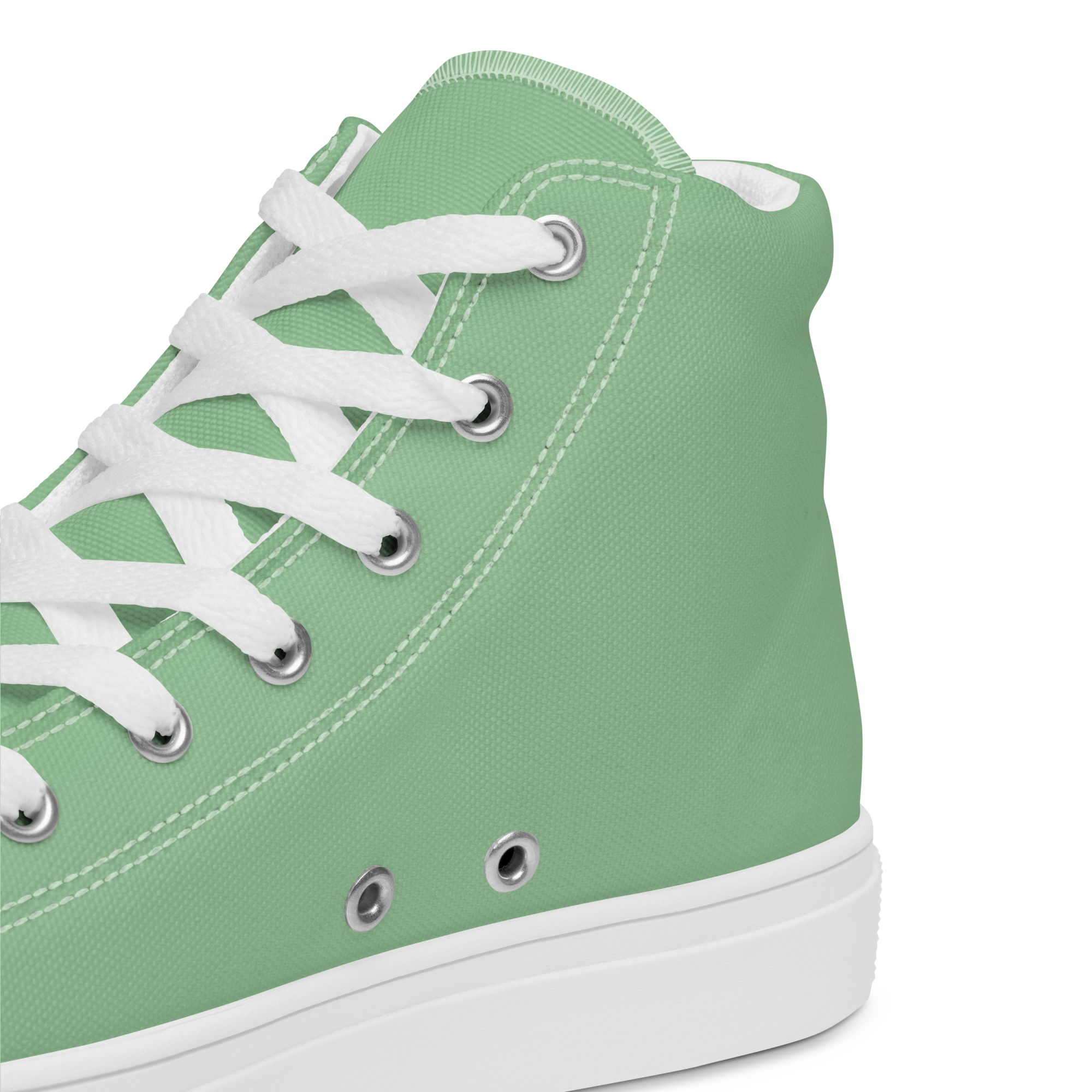 Women’s high top canvas shoes - Palm Green