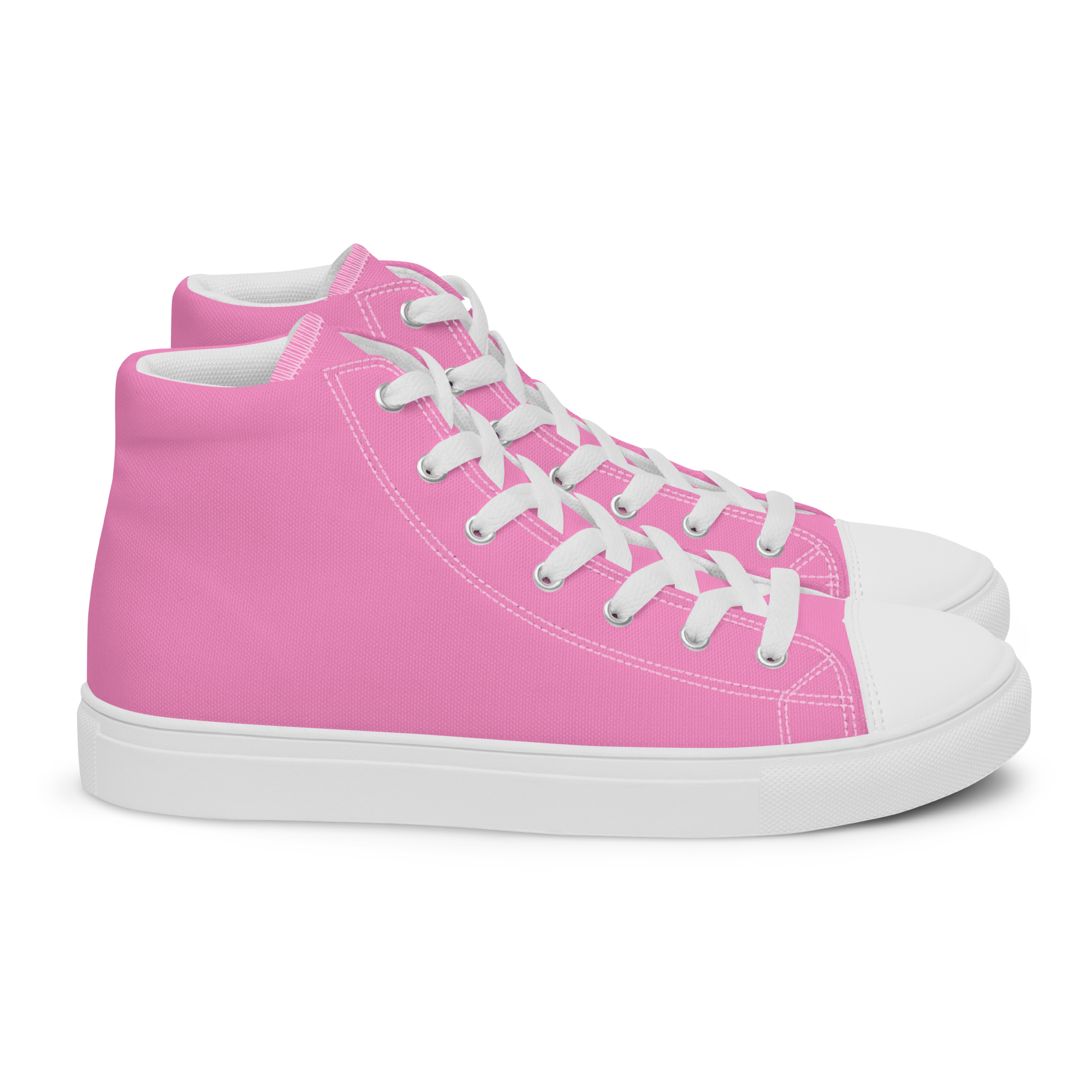 Women’s high top canvas shoes - Tropical Pink