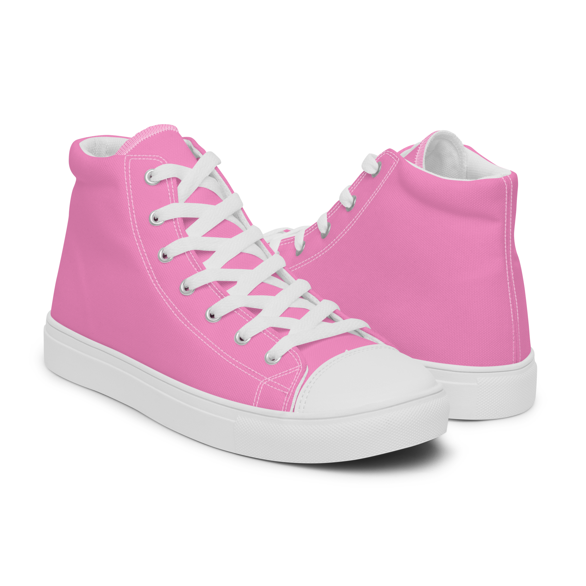 Women’s high top canvas shoes - Tropical Pink