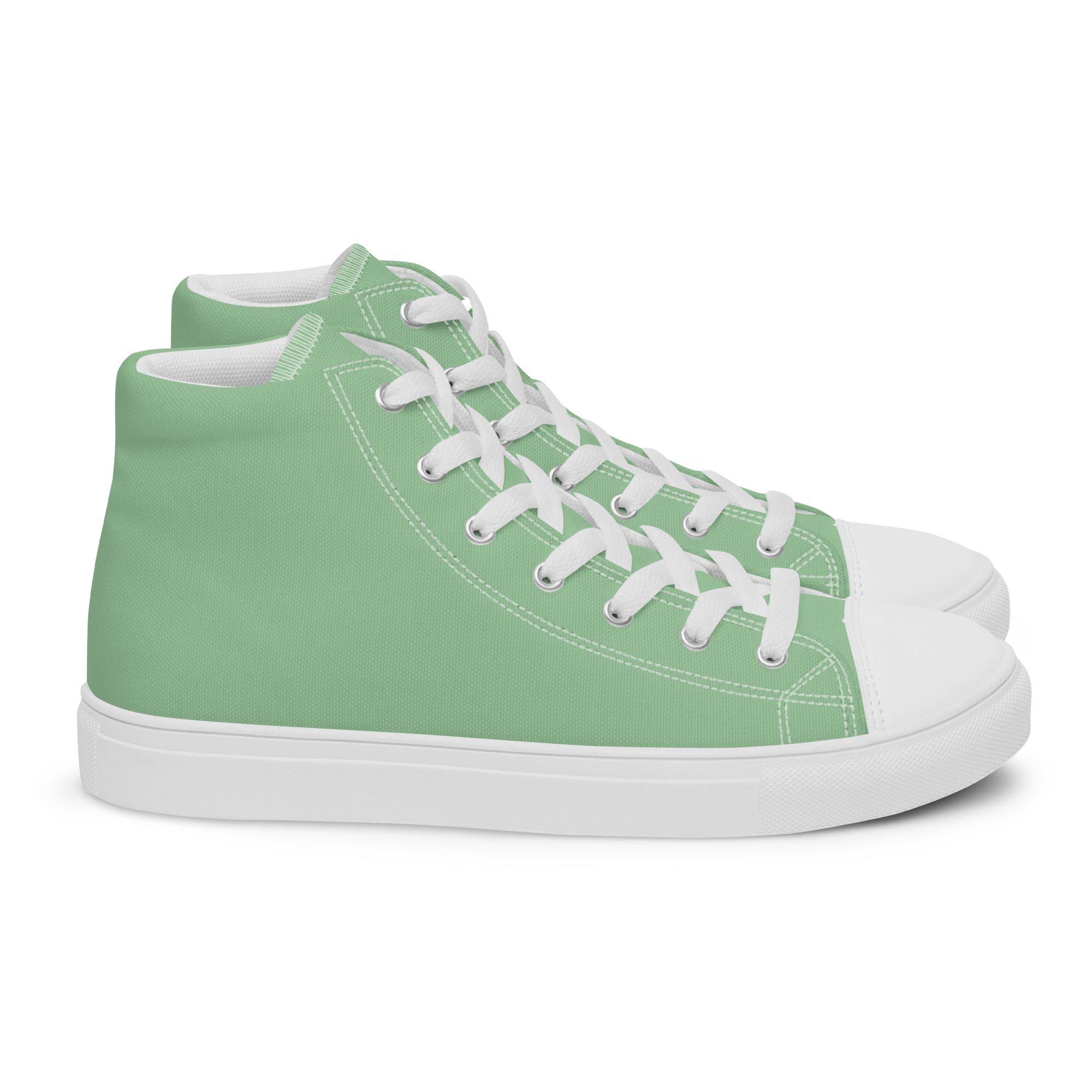 Women’s high top canvas shoes - Palm Green