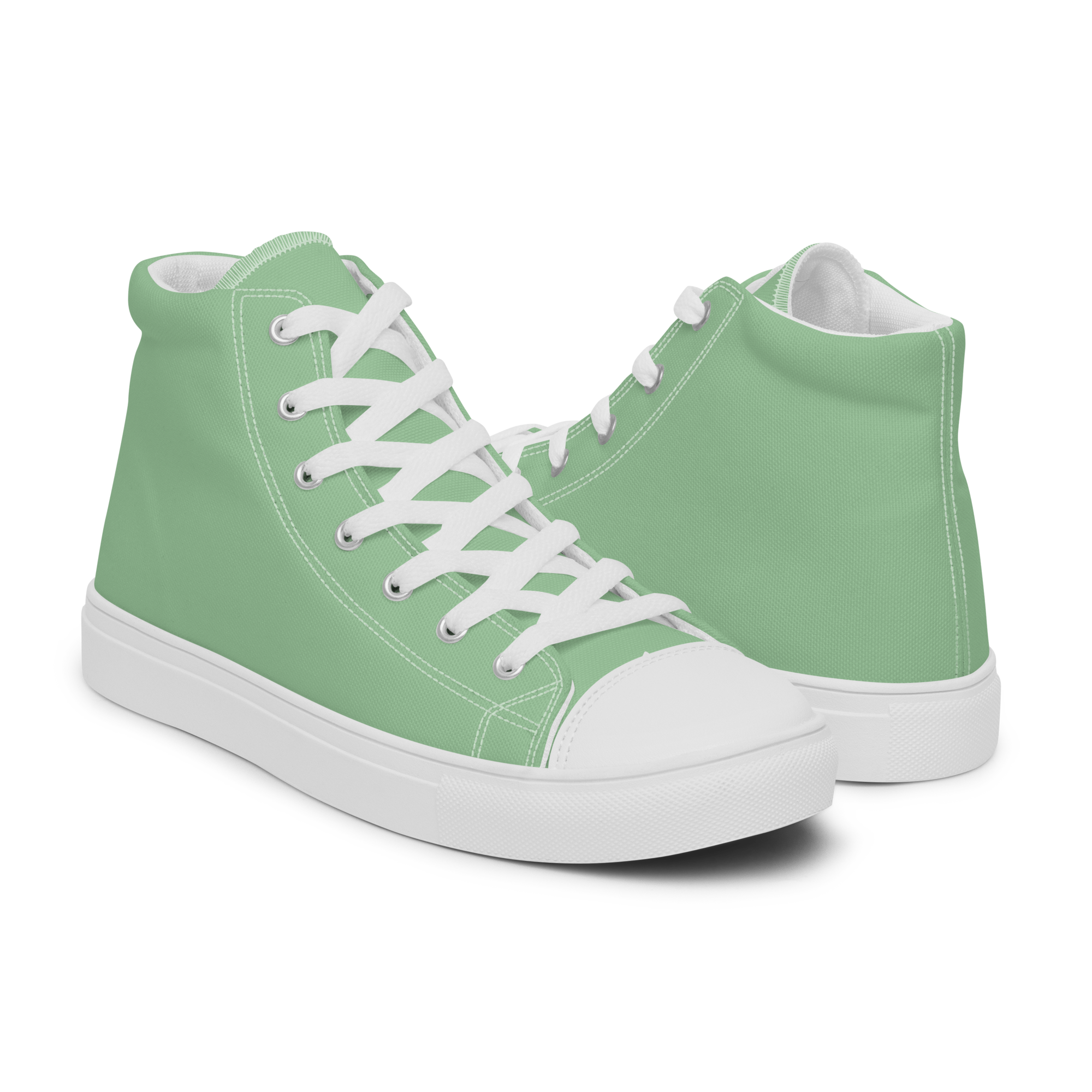 Women’s high top canvas shoes - Palm Green