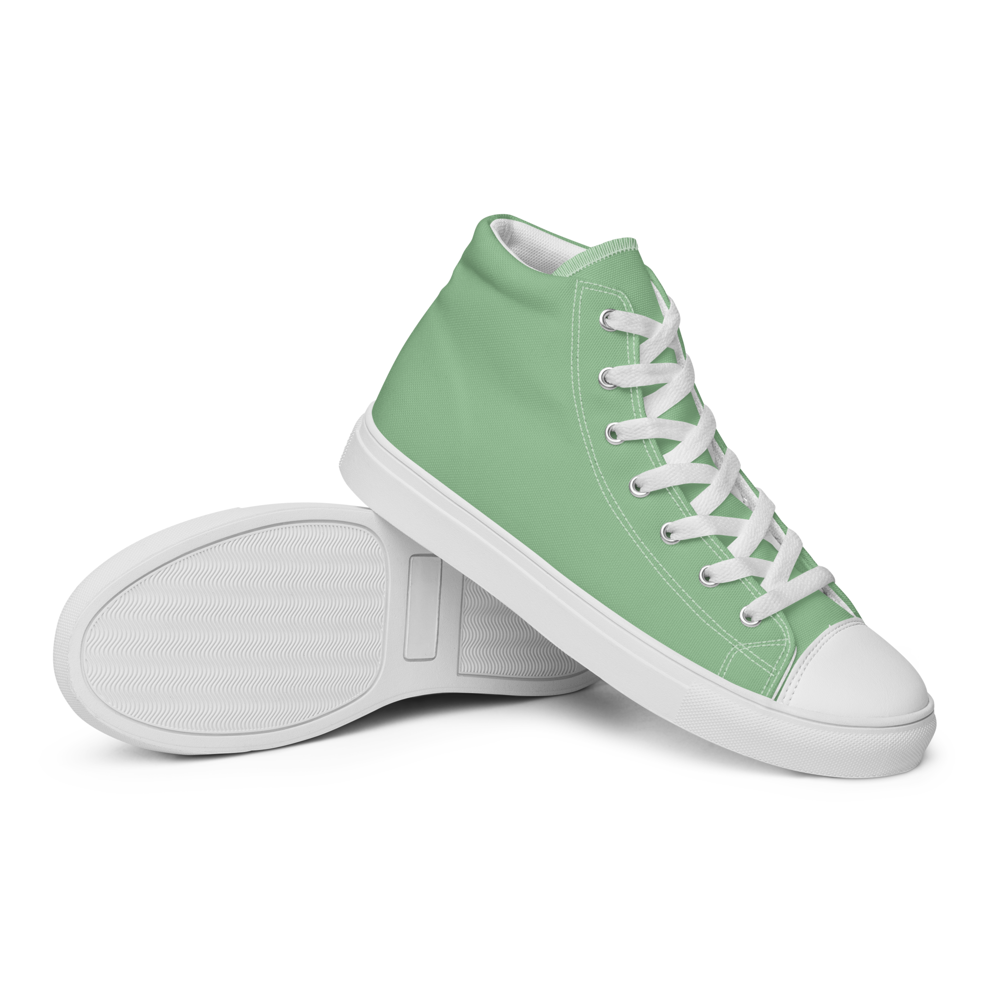 Women’s high top canvas shoes - Palm Green