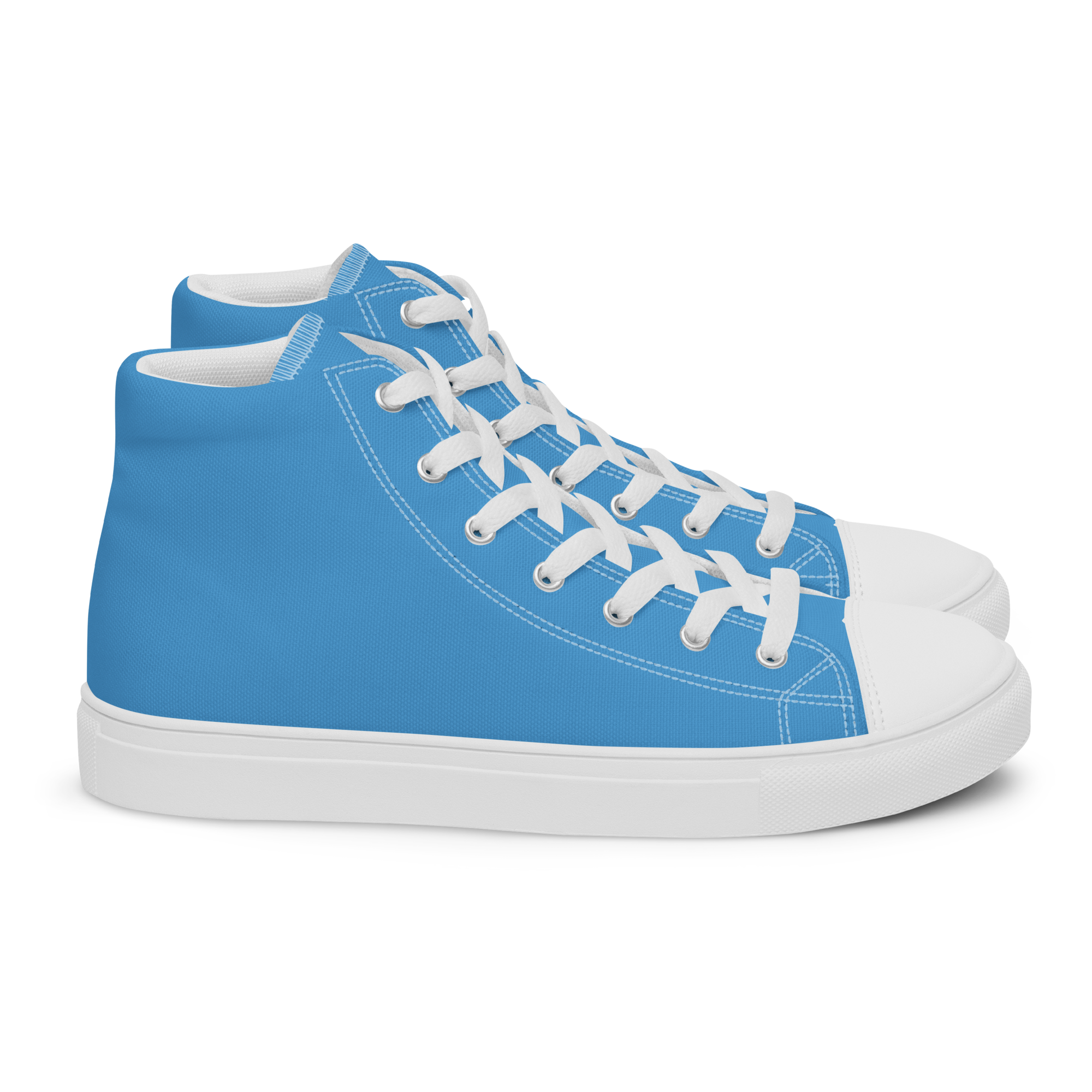 Women’s high top canvas shoes - Ocean Blue