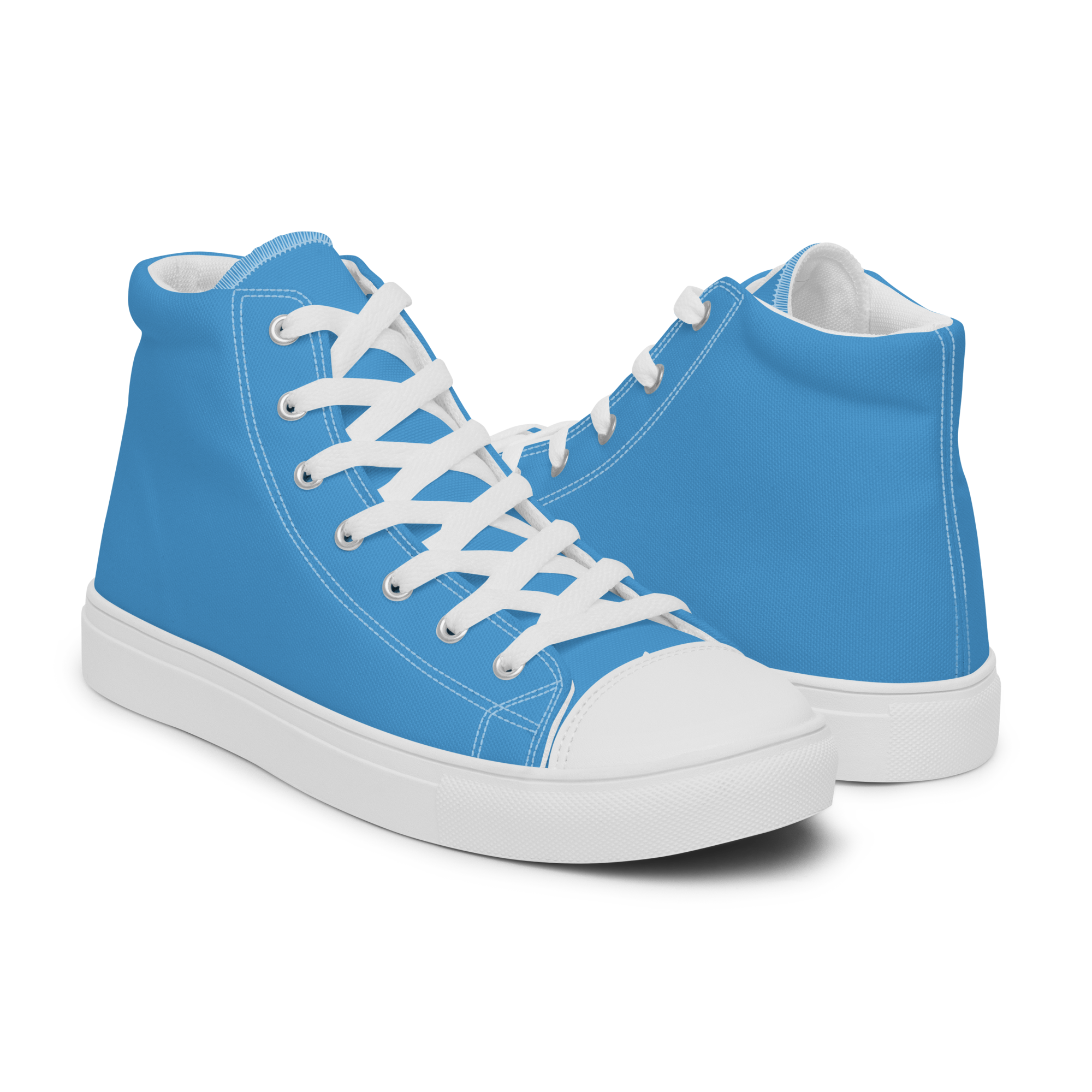 Women’s high top canvas shoes - Ocean Blue