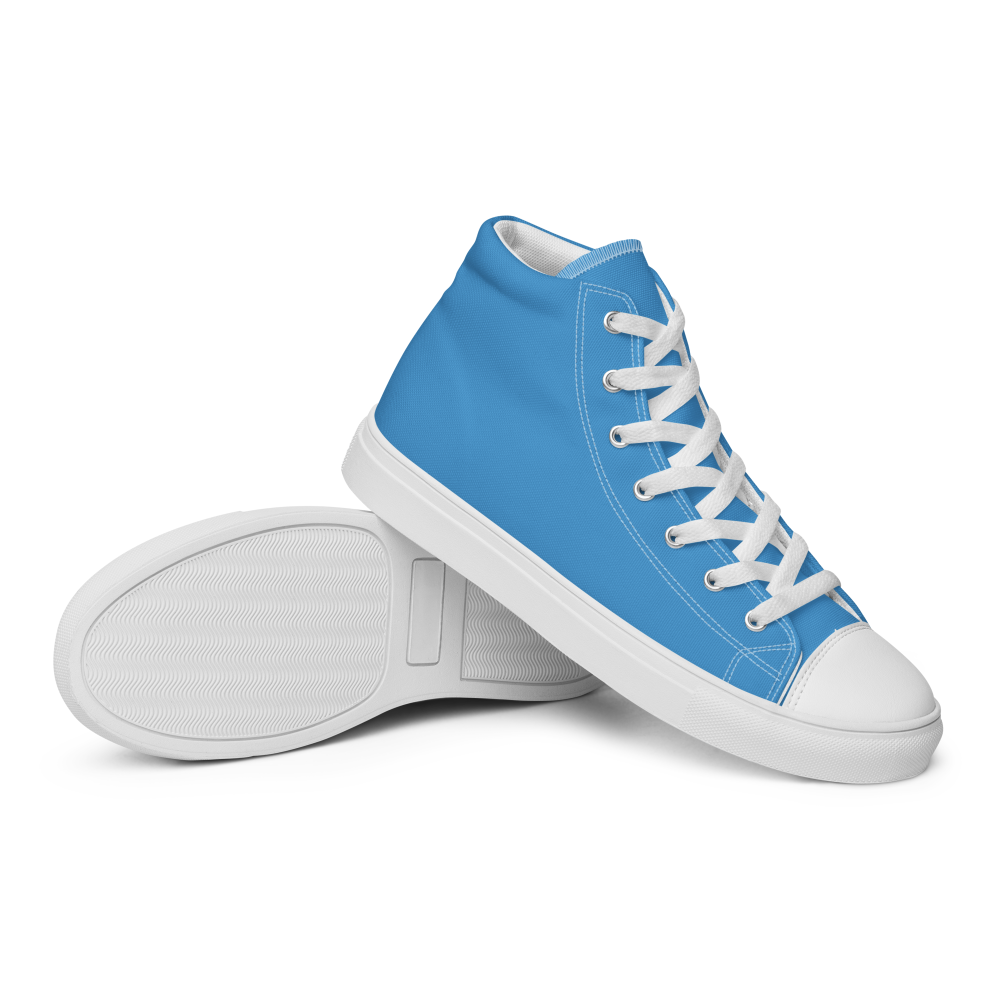 Women’s high top canvas shoes - Ocean Blue