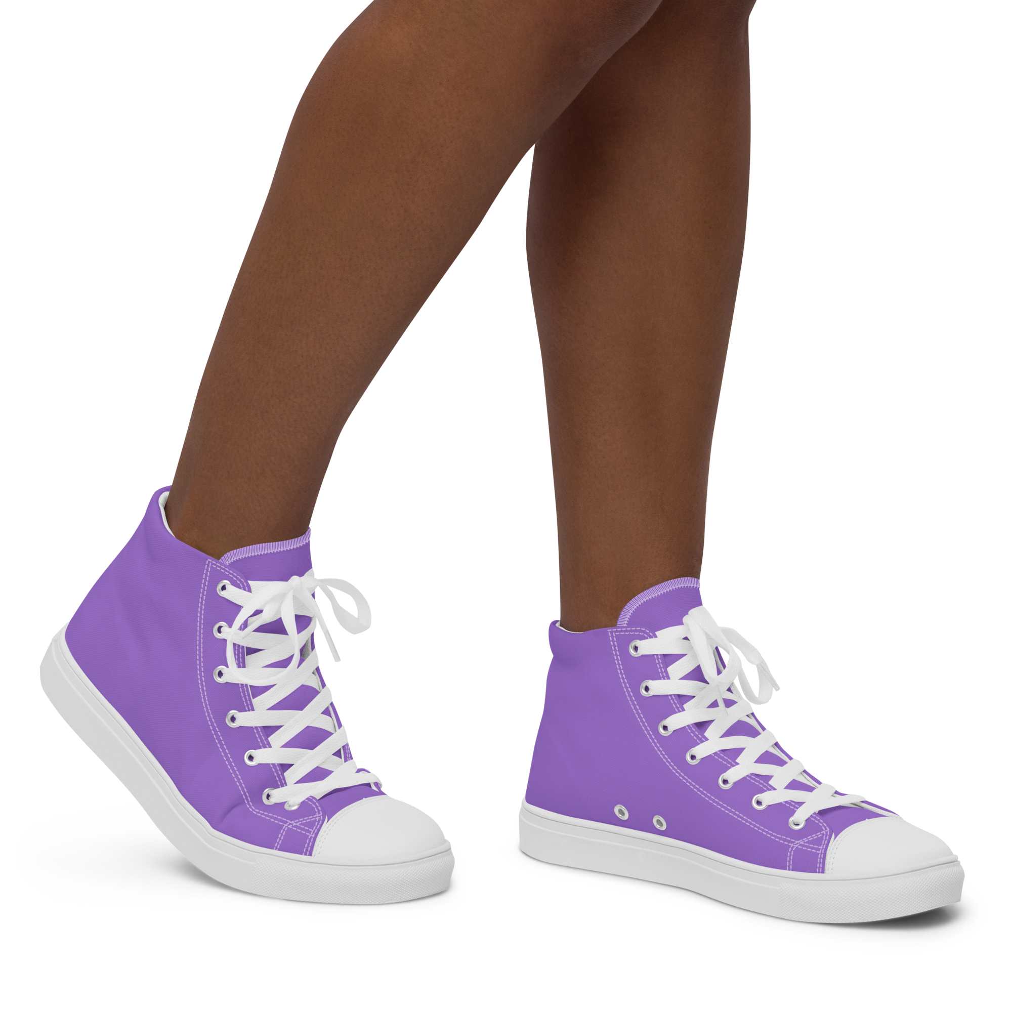 Women’s high top canvas shoes - Coastal Purple