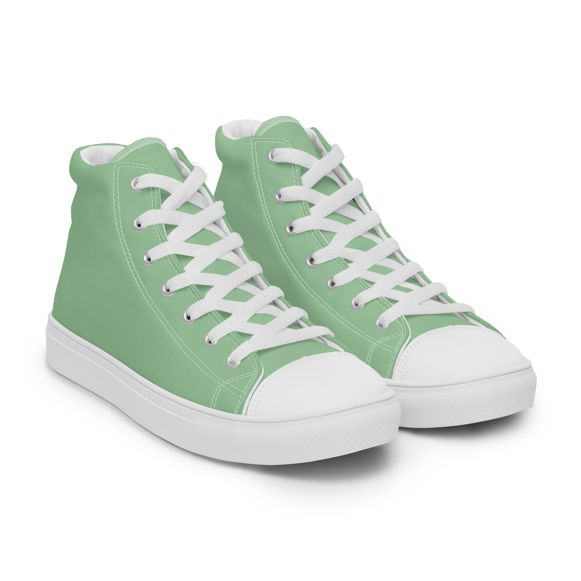 Women’s high top canvas shoes - Palm Green