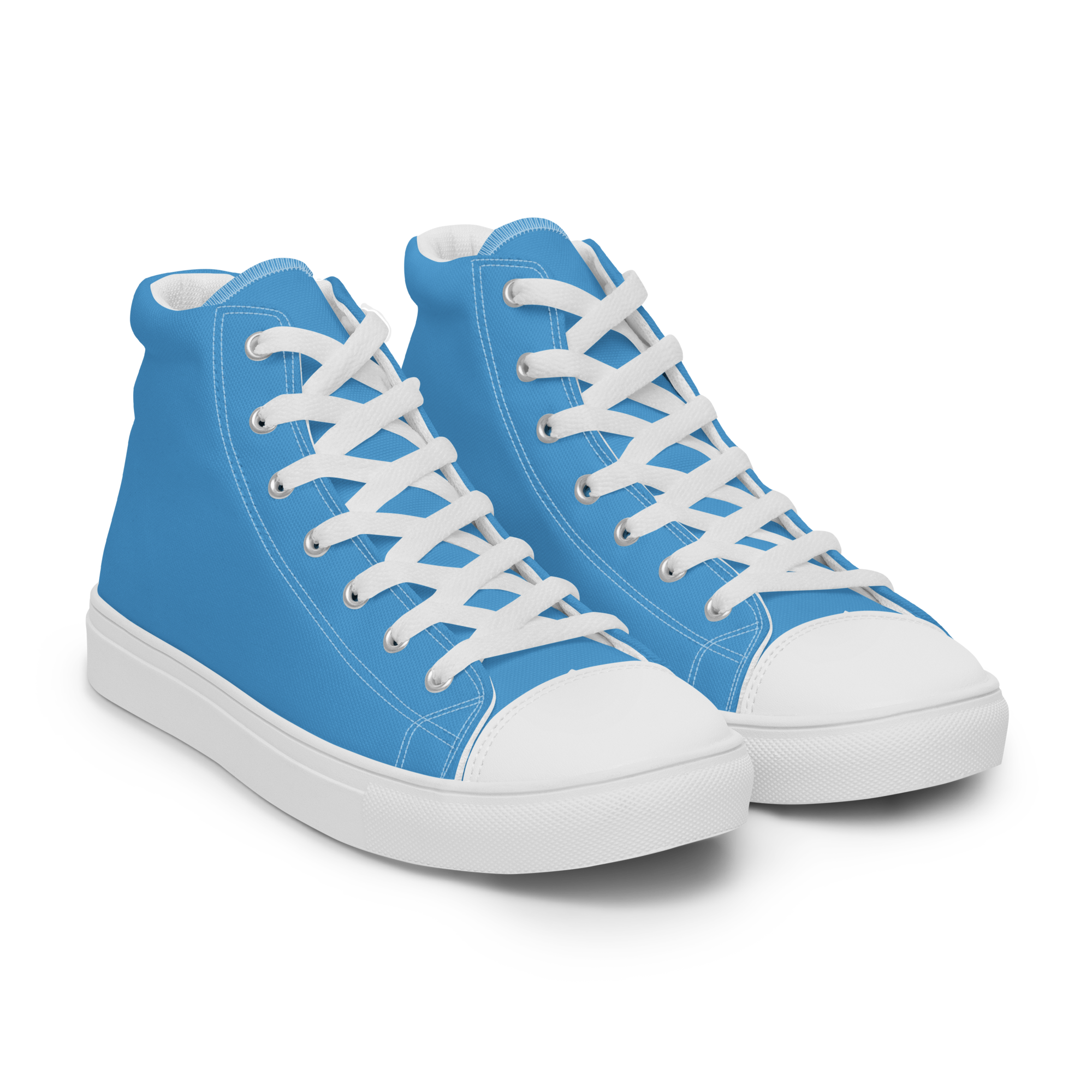 Women’s high top canvas shoes - Ocean Blue