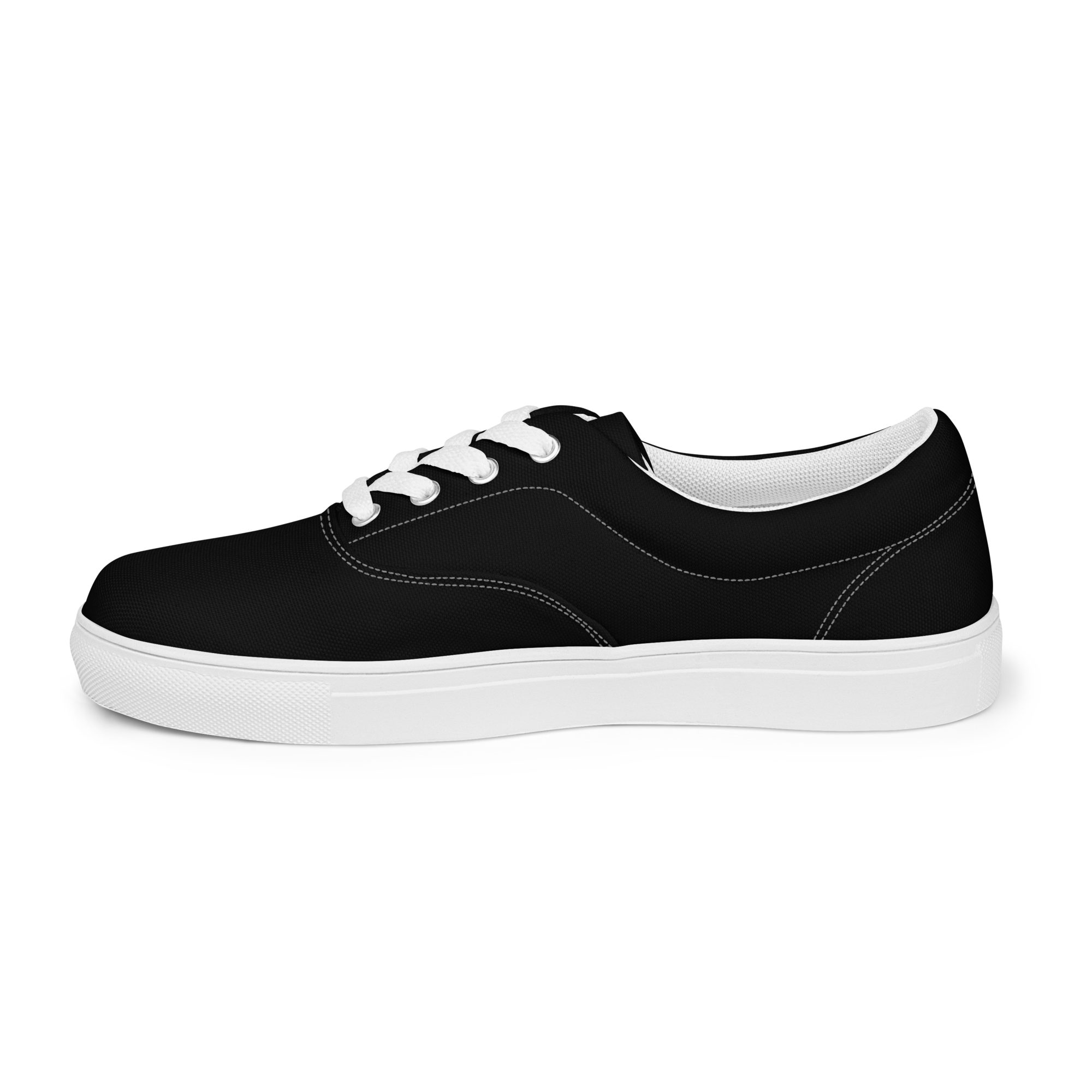 Women’s lace-up canvas shoes - Harbor Black