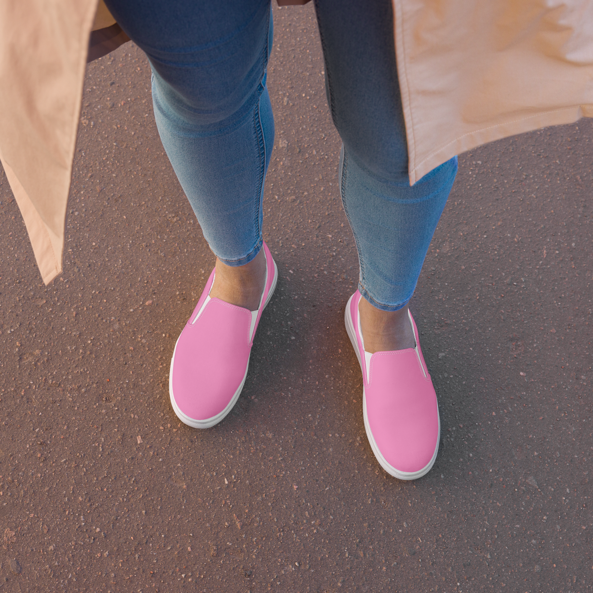 Women’s slip-on canvas shoes  Tropical Pink