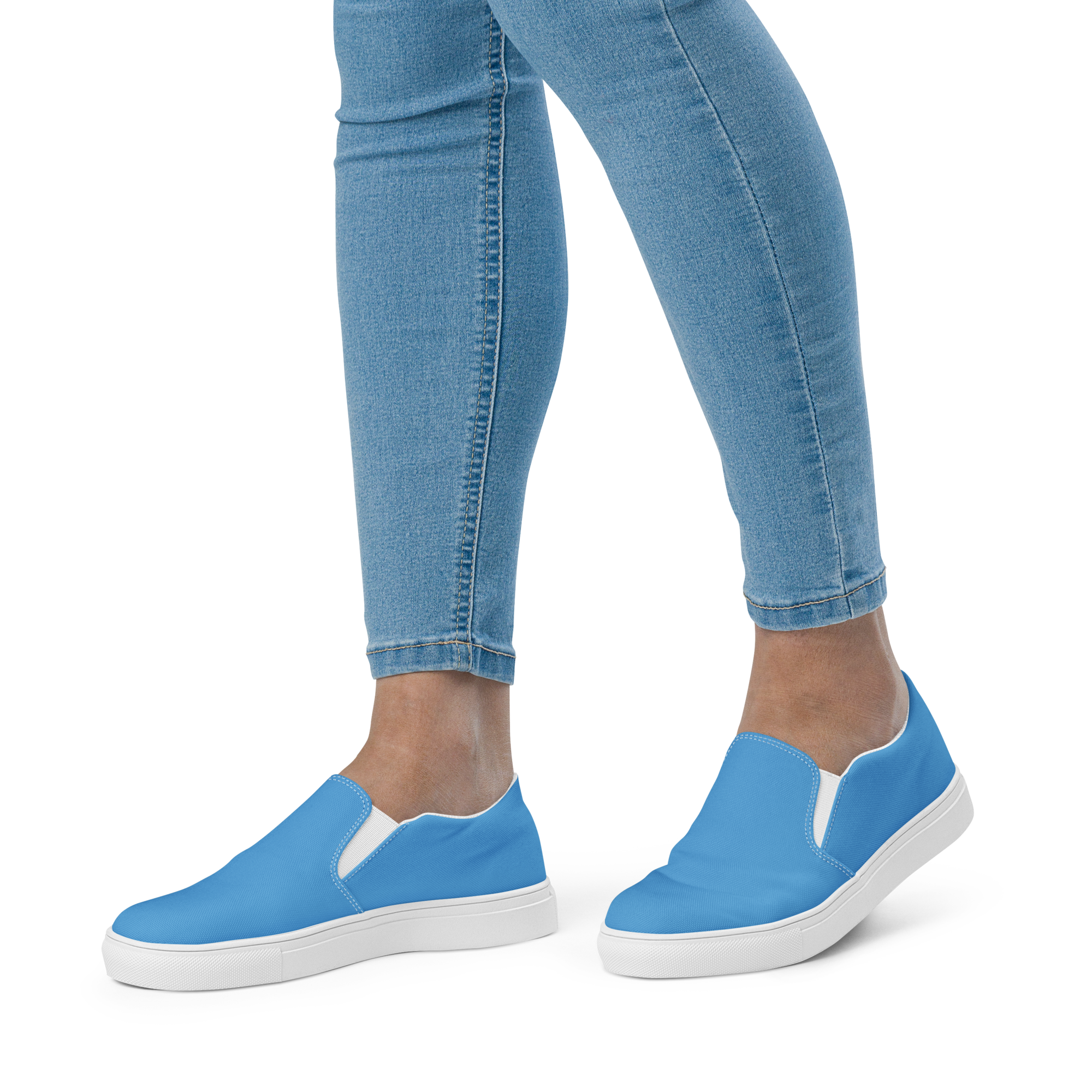 Women’s slip-on canvas shoes - Ocean Blue