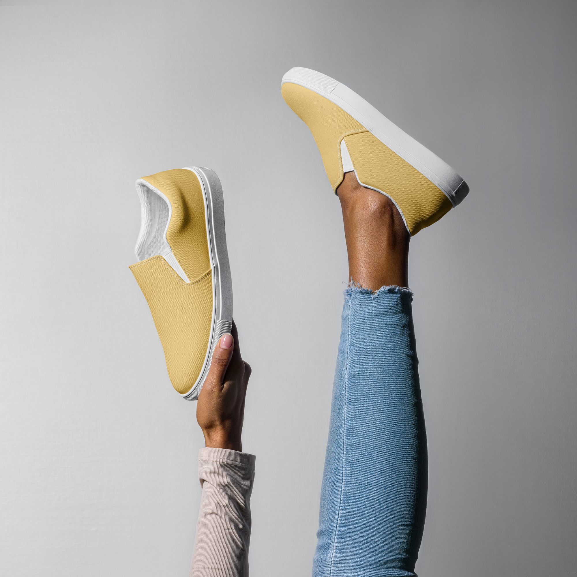 Women’s slip-on canvas shoes - Golden Sand