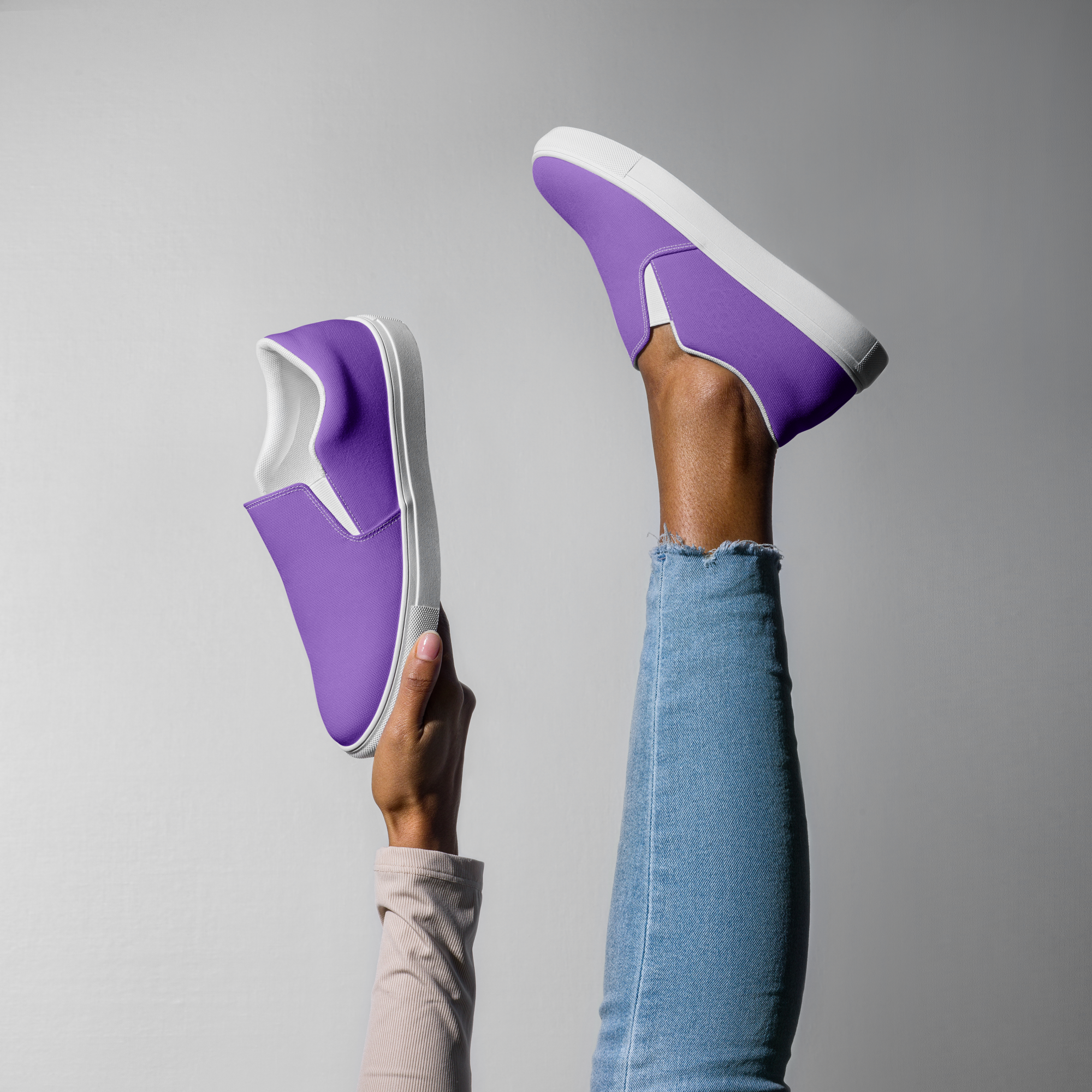 Women’s slip-on canvas shoes - Coastal Purple