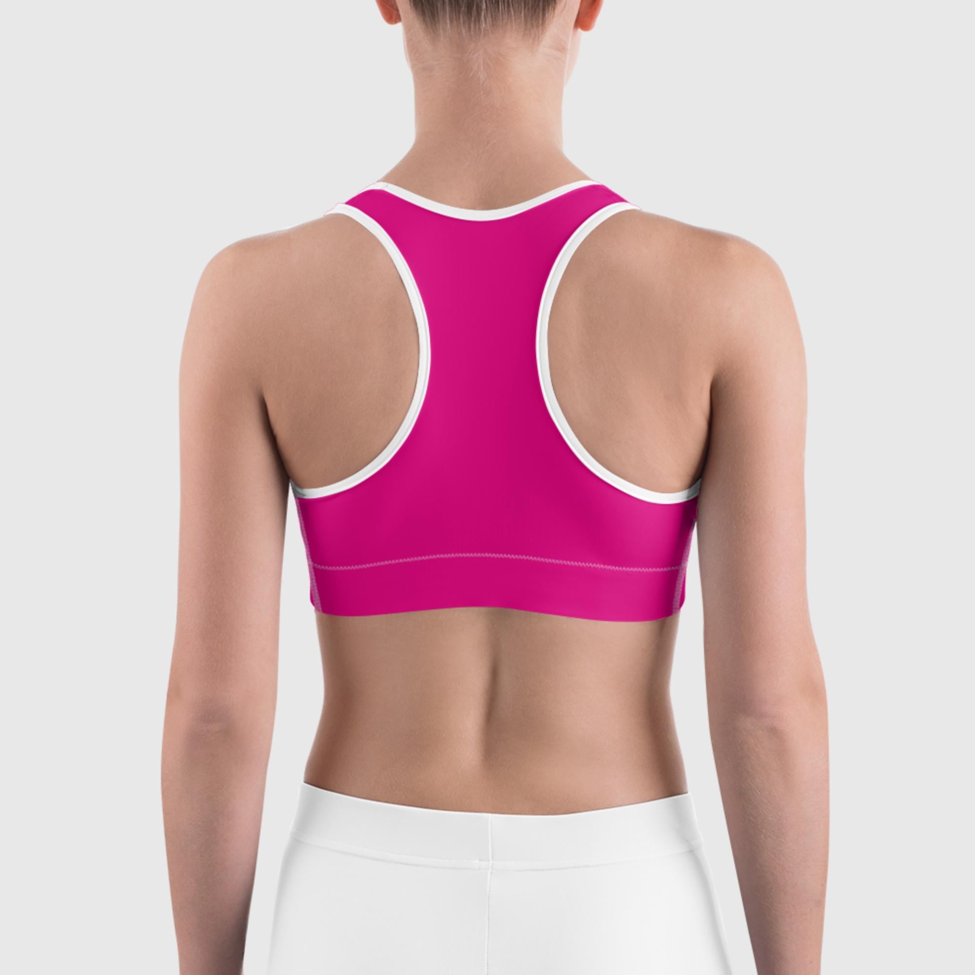 Sports Bra - Medium Pink - Sunset Harbor Clothing