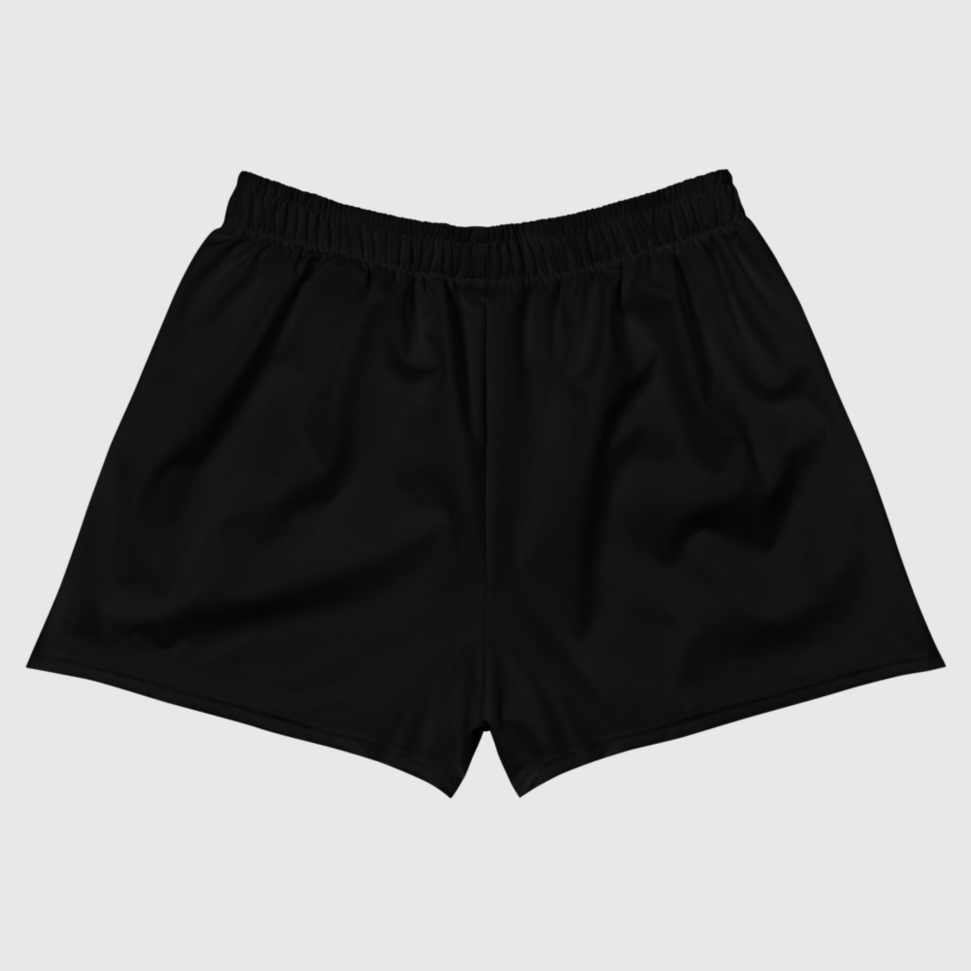 Women's Athletic Short Shorts - Black - Sunset Harbor Clothing