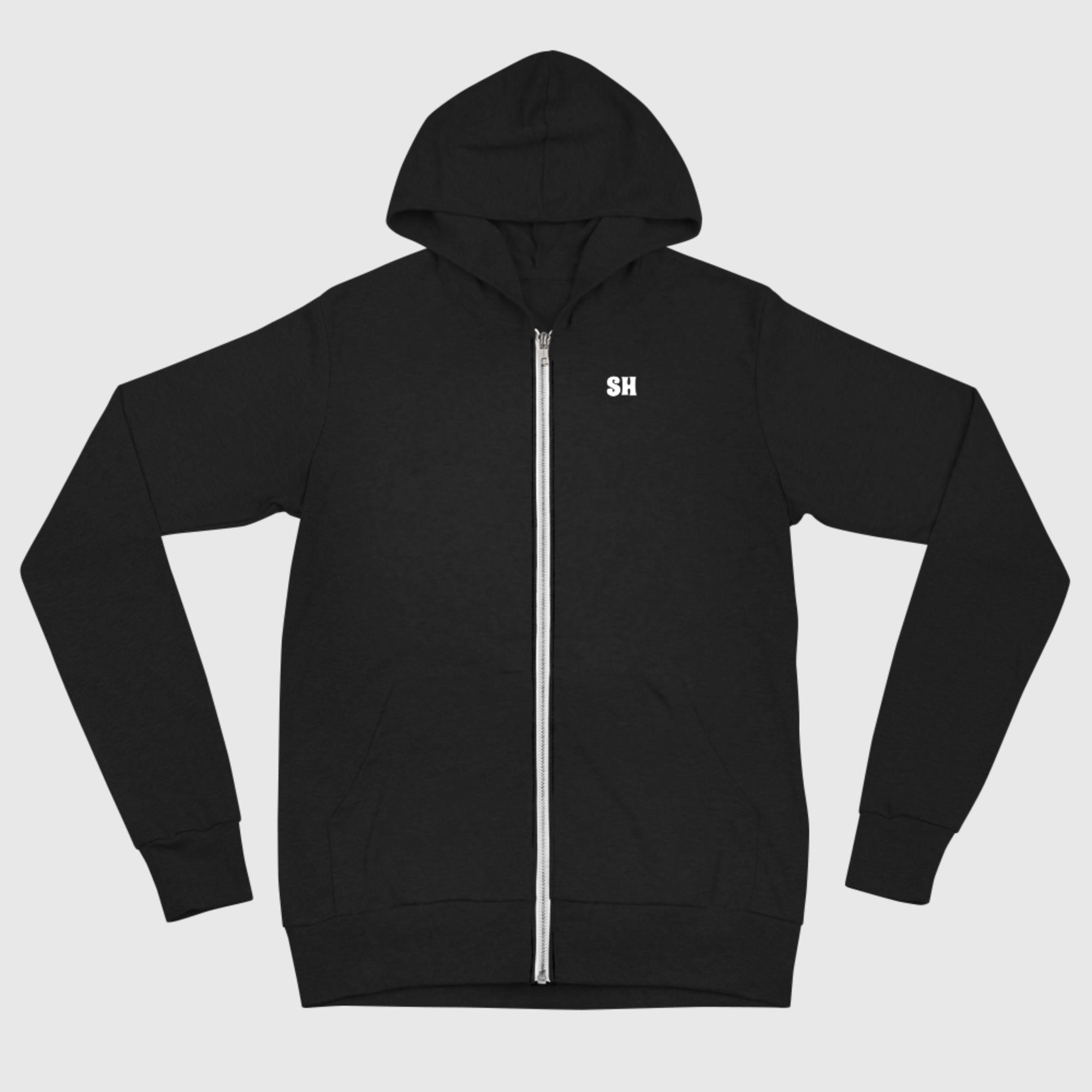 Unisex zip hoodie - Palm - Sunset Harbor Clothing
