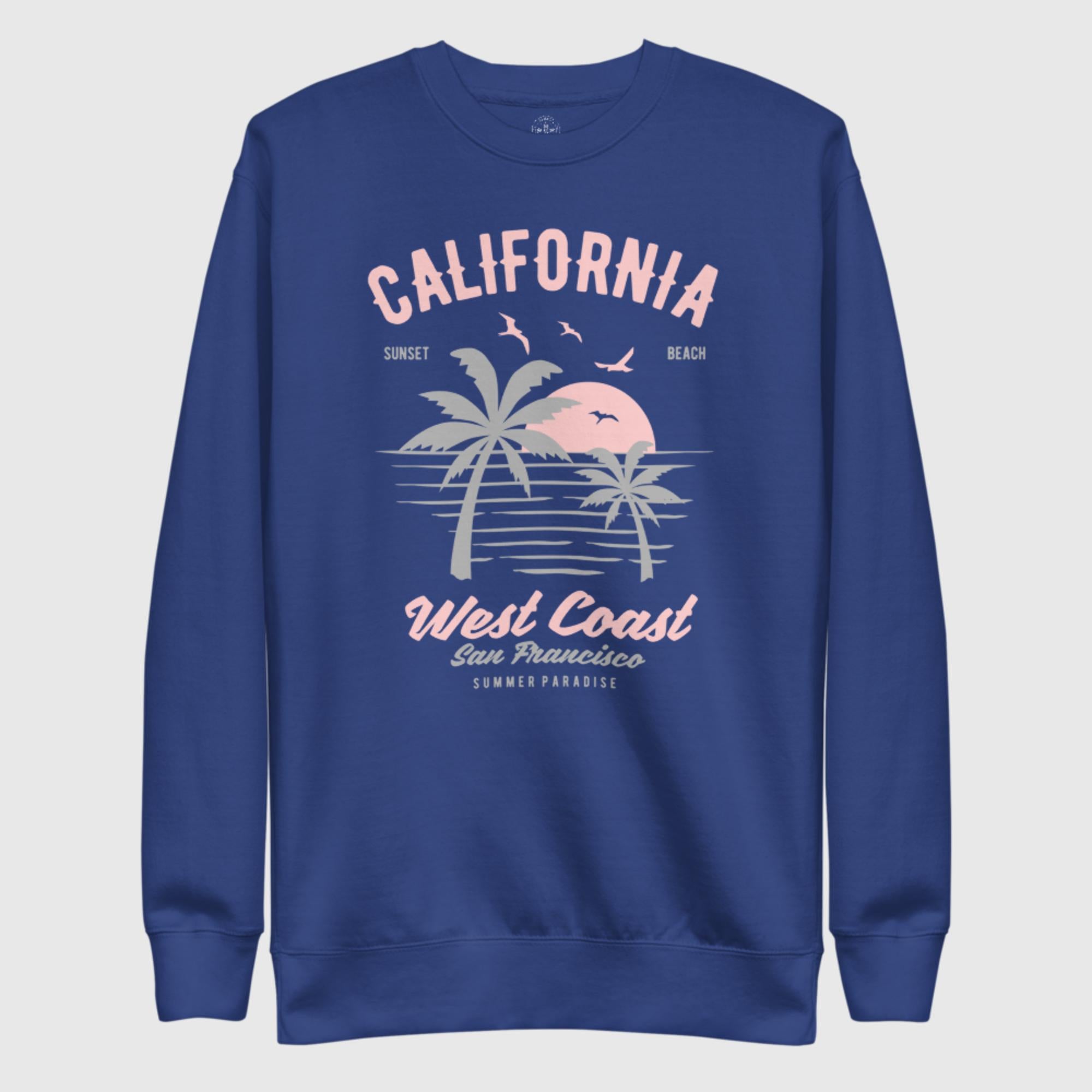 Unisex Premium Sweatshirt - California West Coast - Sunset Harbor Clothing
